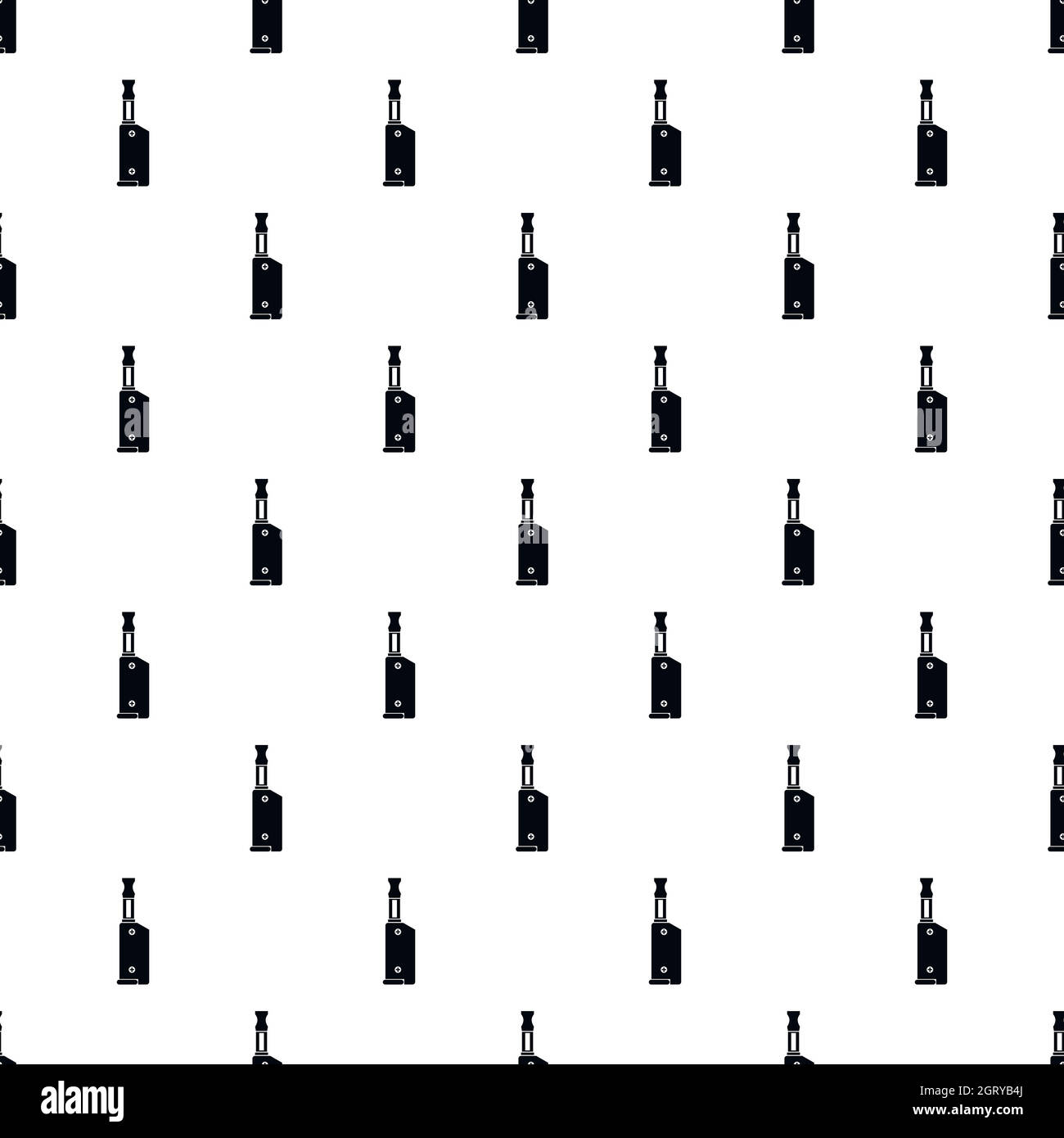 Vaping device pattern, simple style Stock Vector