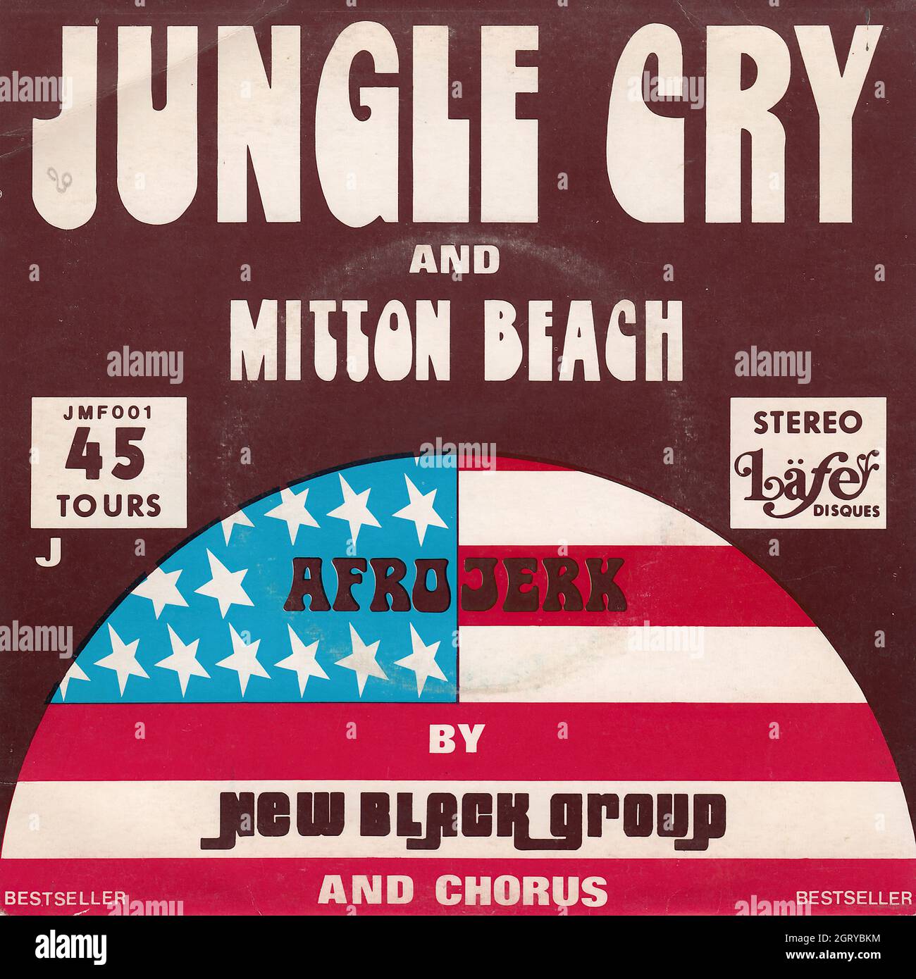 New Black Group - Jungle cry - Milton Beach 45rpm - Vintage Vinyl Record  Cover Stock Photo - Alamy