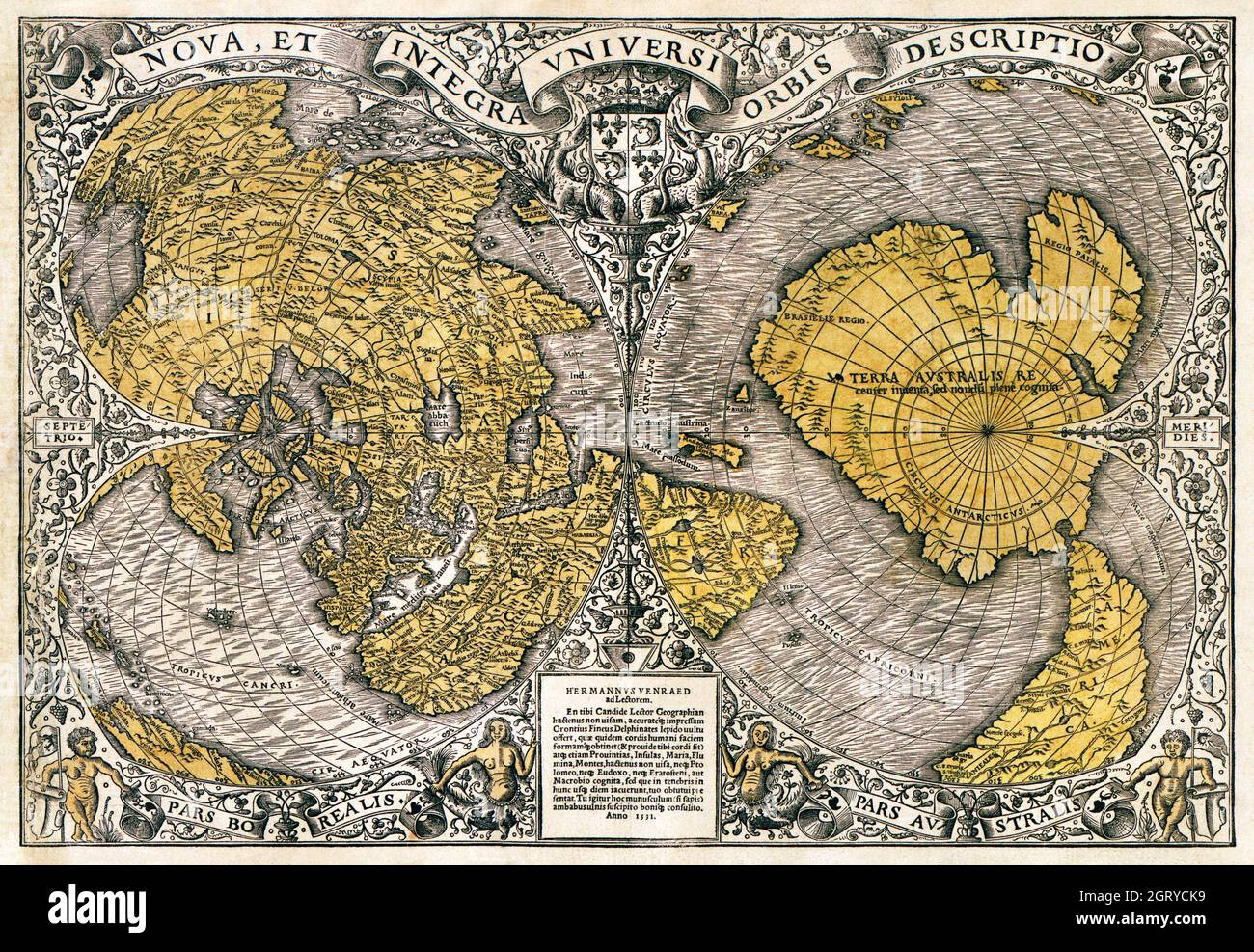 Oronce Fine Map Antarctica Oronce Fine High Resolution Stock Photography And Images - Alamy
