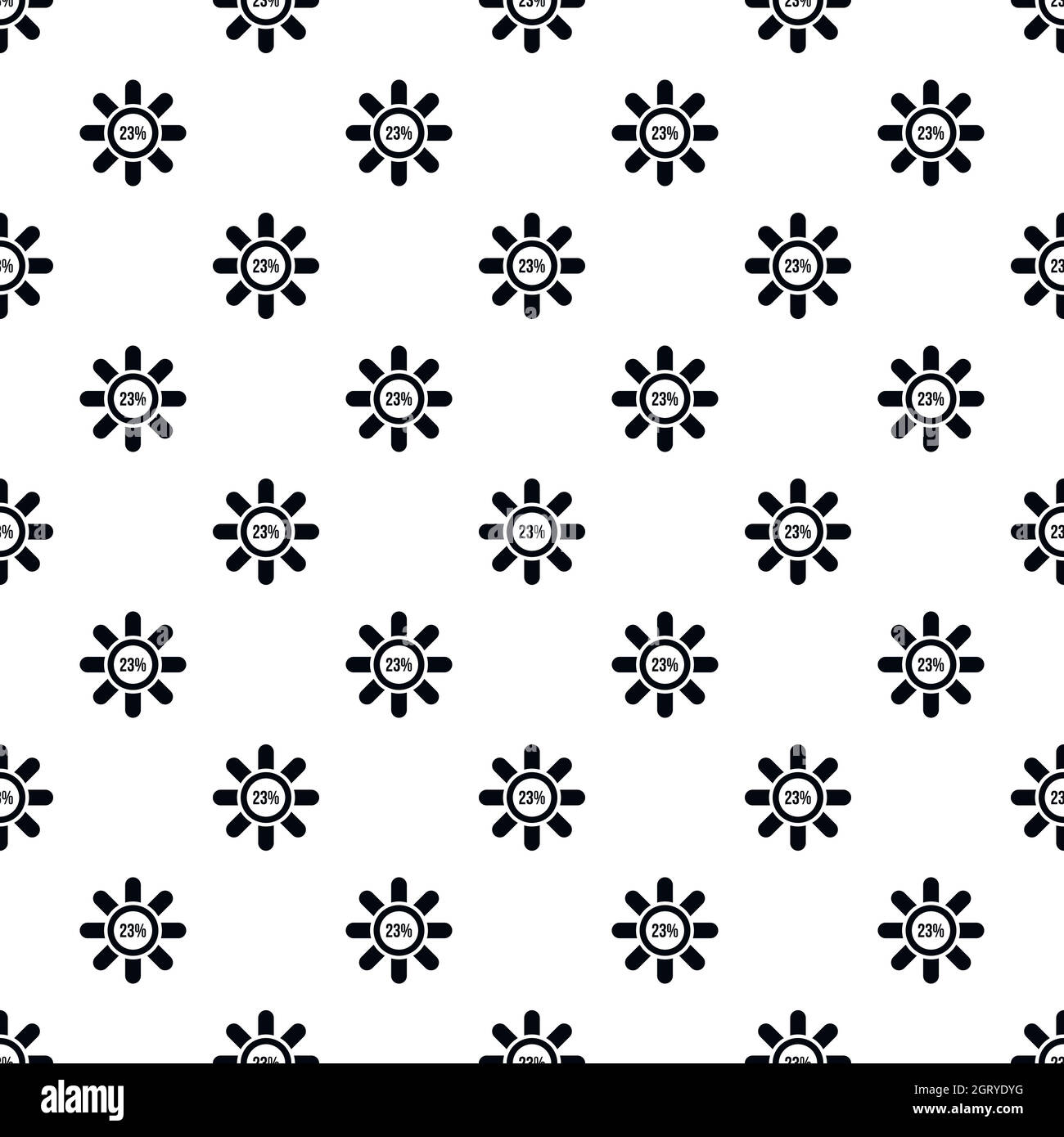 Circle loading, 23 percent pattern, simple style Stock Vector