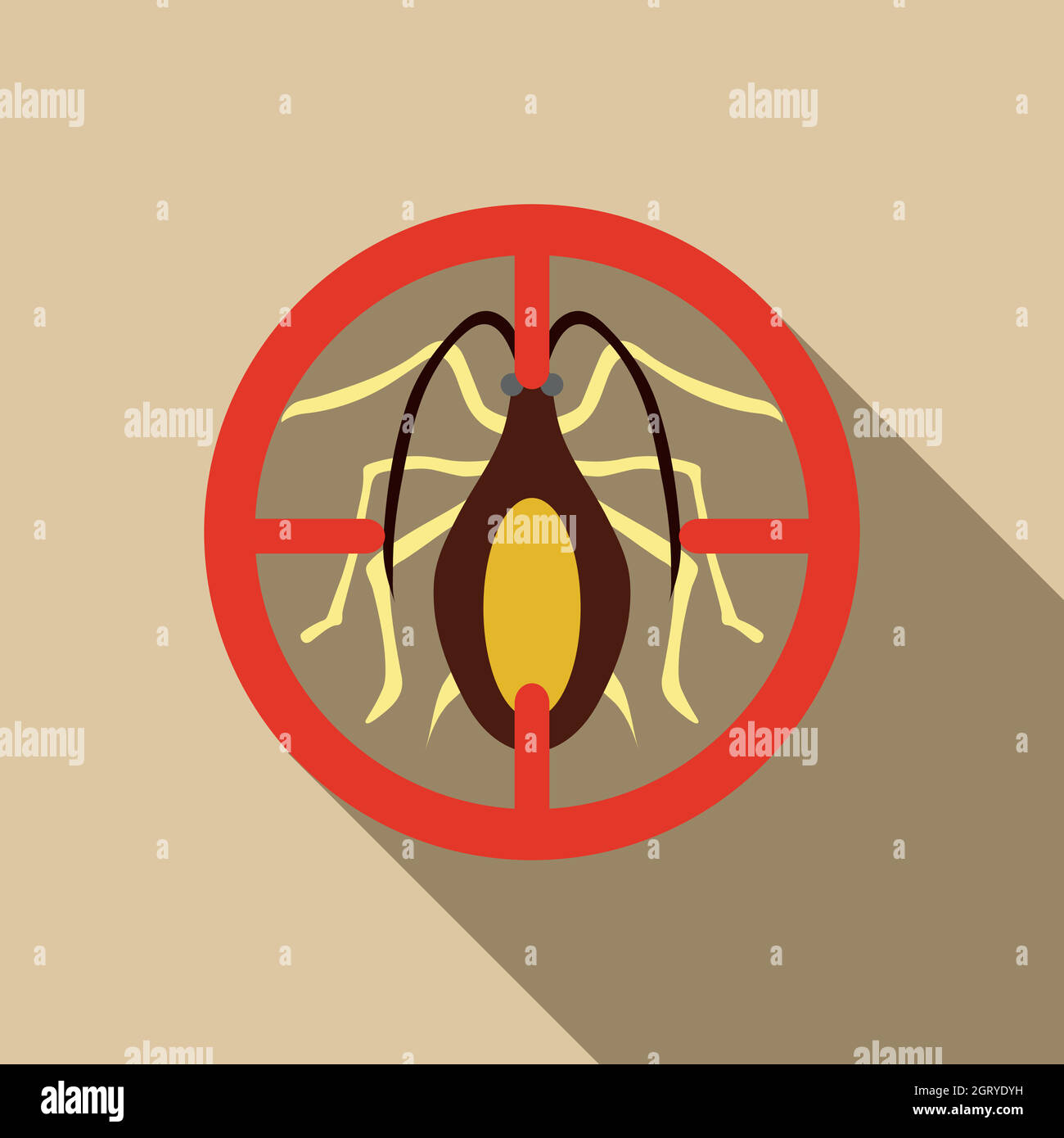 Cockroach icon, flat style Stock Vector Image & Art - Alamy