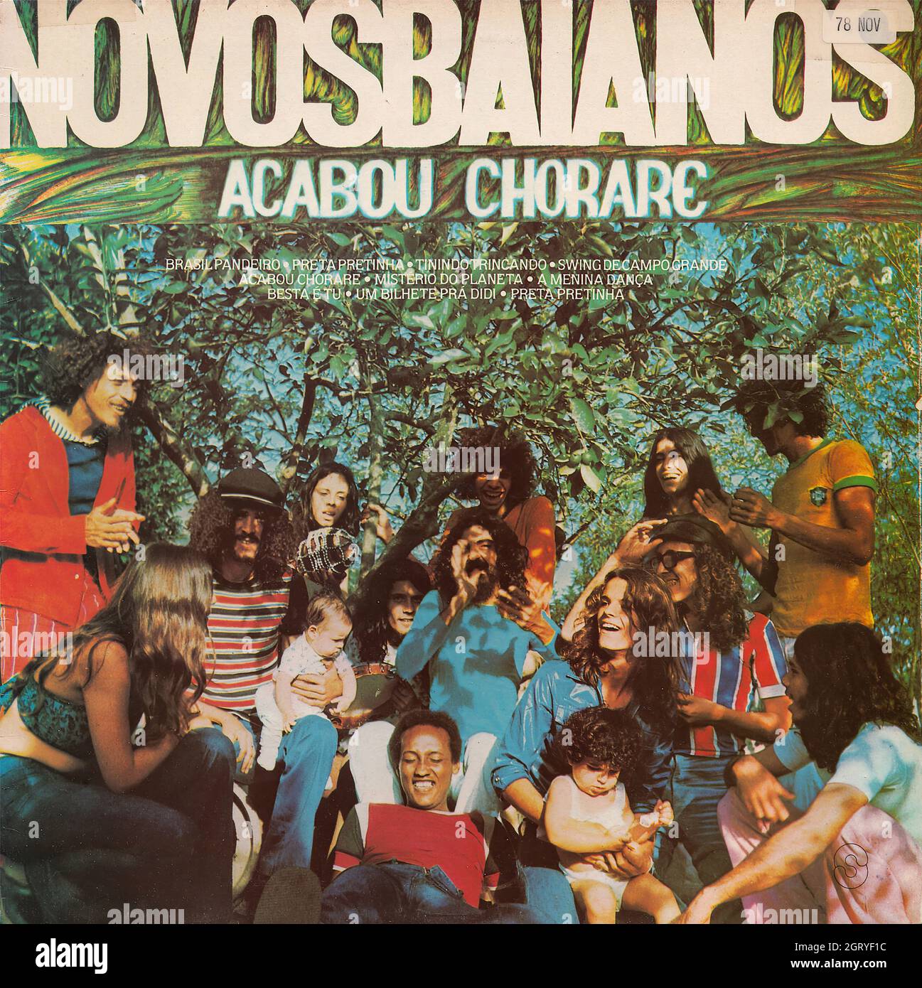 Novos Baianos - Acabou chorare - Vintage Vinyl Record Cover Stock