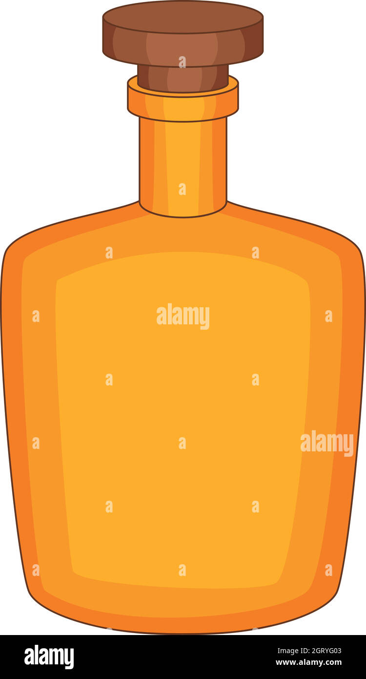 Brown bottle icon, cartoon style Stock Vector Image & Art - Alamy
