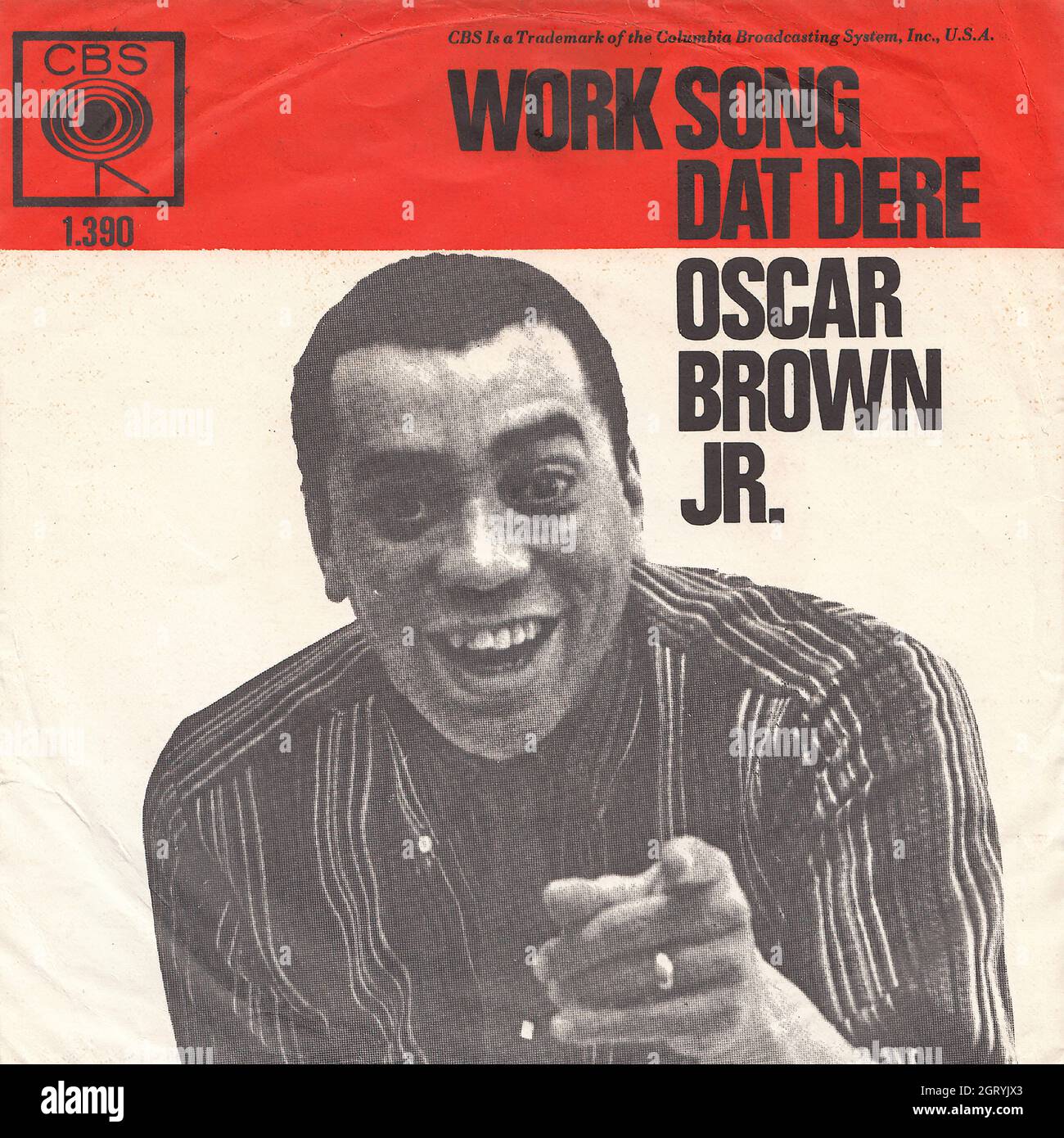 Oscar Brown Jr. Work song Dat dere 45rpm Vintage Vinyl Record
