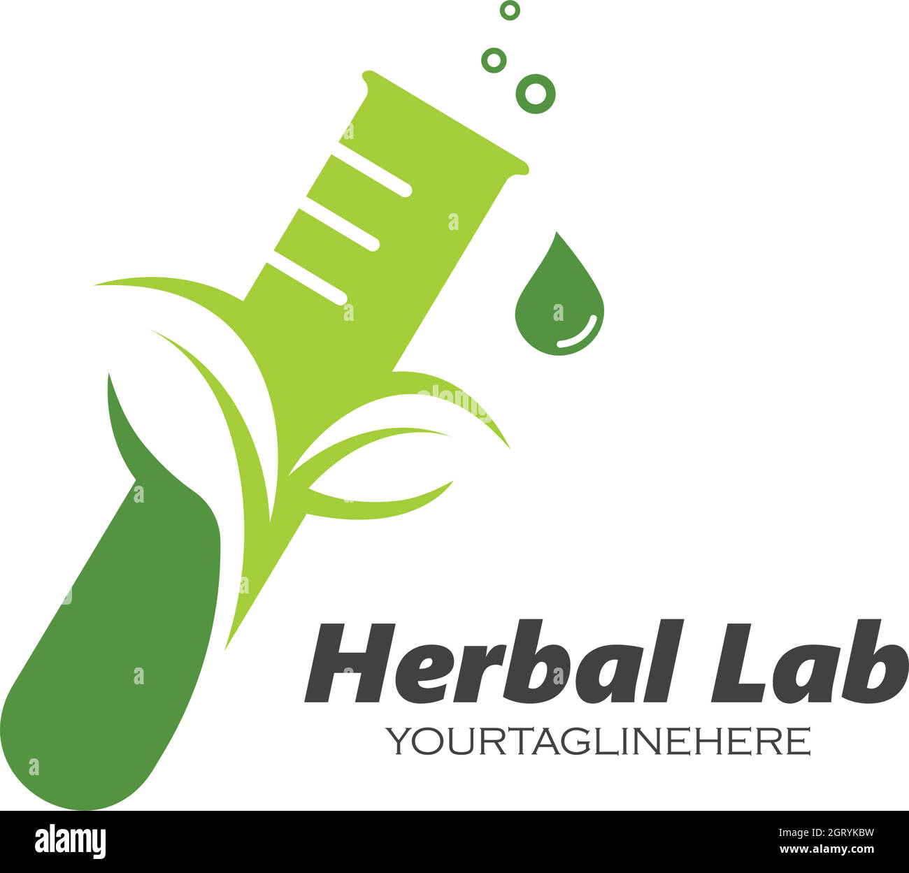 eco herbal laboratory icon logo vector illustration design Stock Vector