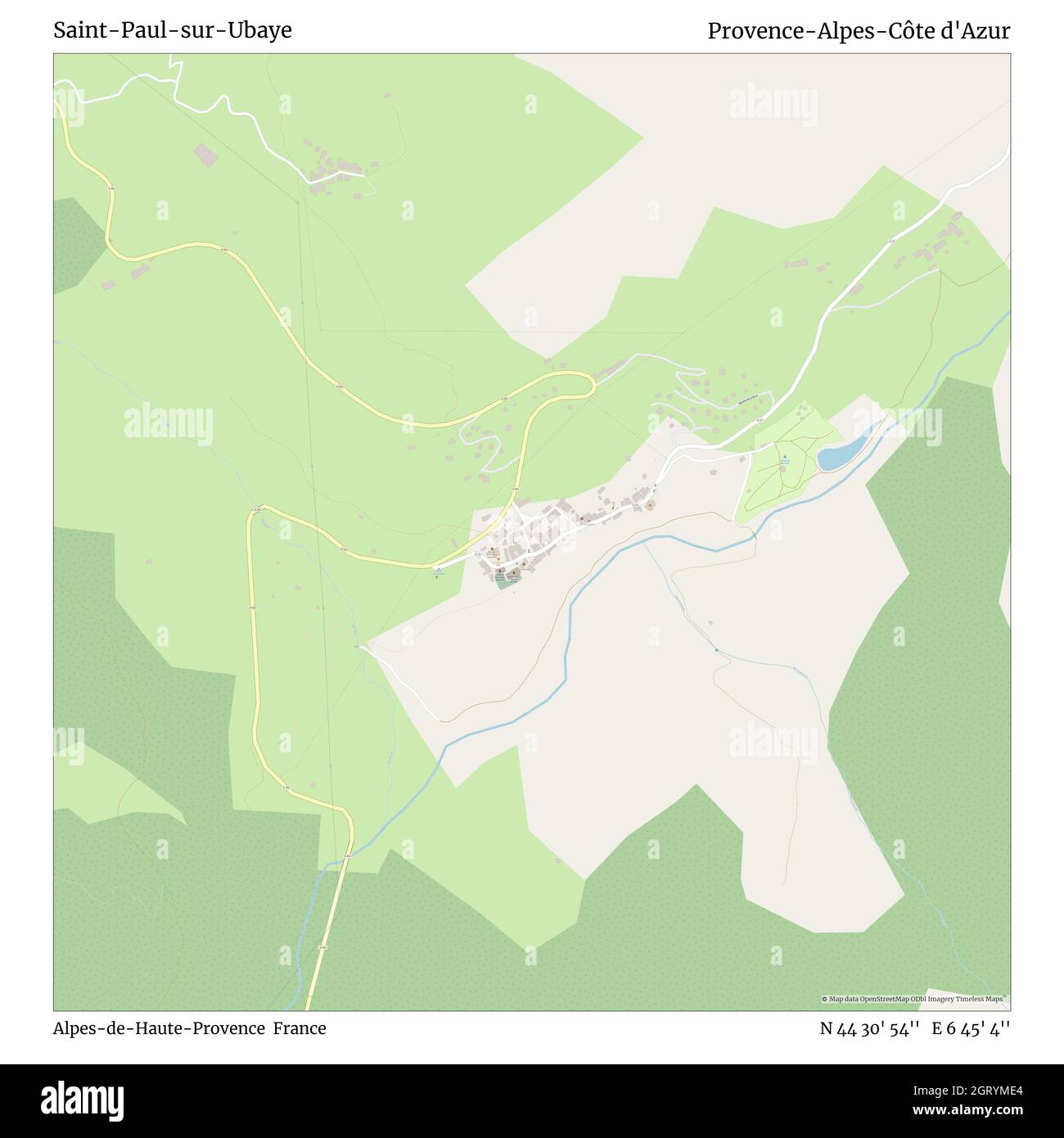 Alpes De Haute Provence Map Saint-Paul-Sur-Ubaye, Alpes-De-Haute-Provence, France, Provence-Alpes-Côte  D'azur, N 44 30' 54'', E 6 45' 4'', Map, Timeless Map Published In 2021.  Travelers, Explorers And Adventurers Like Florence Nightingale, David  Livingstone, Ernest Shackleton ...