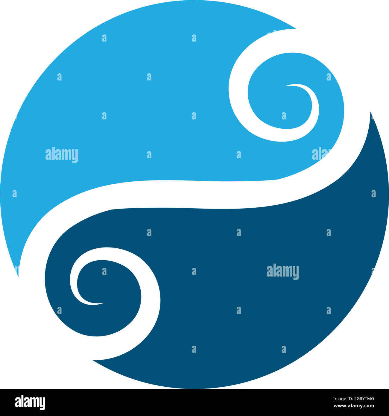 vortex wind  logo icon wave and spiral vector Stock Vector