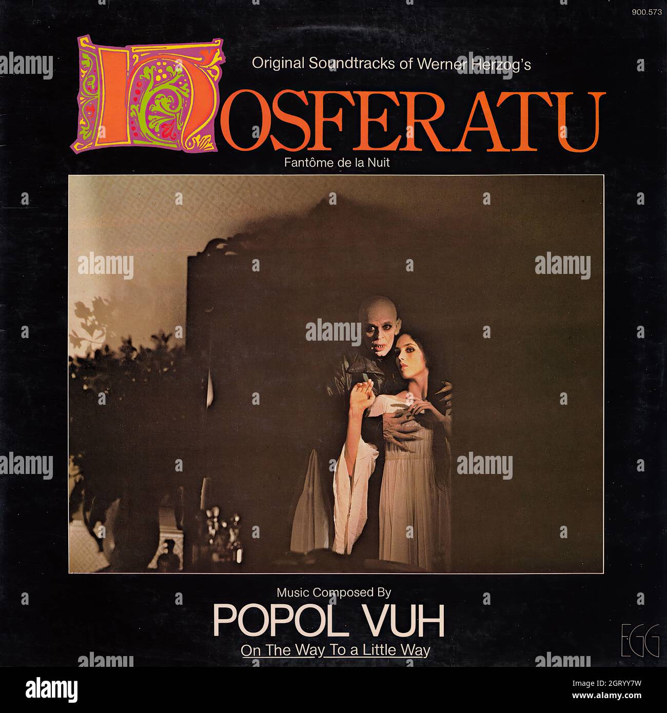 Popol Vuh - Nosferatu Fantôme de la nuit o.s.t. (On the way to a little way) - Vintage Vinyl Record Cover Stock Photo