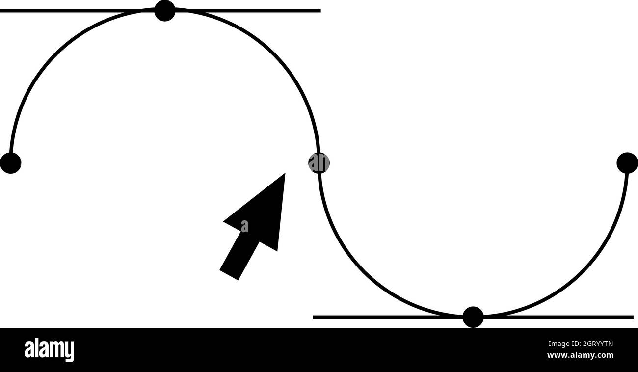 Illustrator bezier tool Black and White Stock Photos & Images Alamy