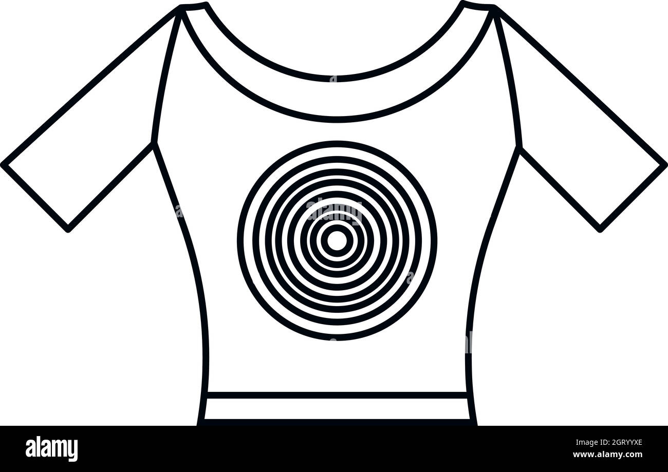 Target icon, outline style Stock Vector Image & Art - Alamy