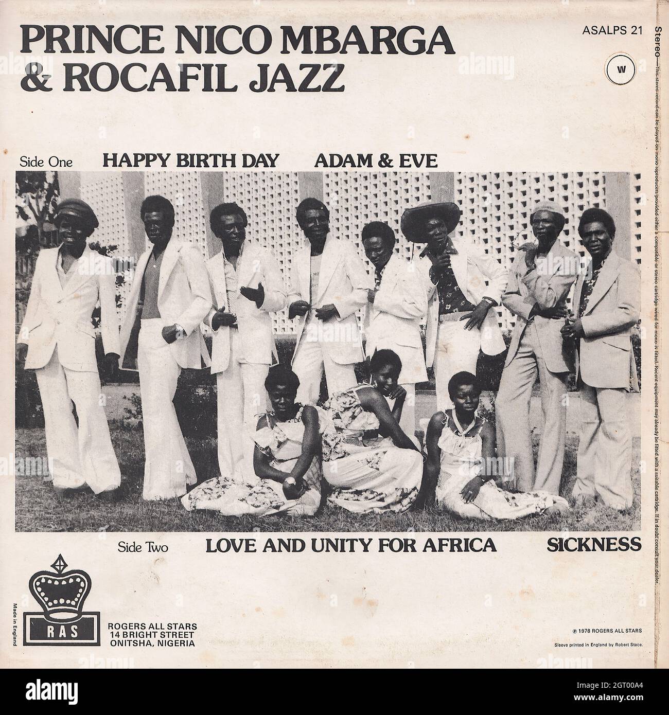 Prince Nico Mbarga & Rocafil Jazz - Self titled (aka Happy birth