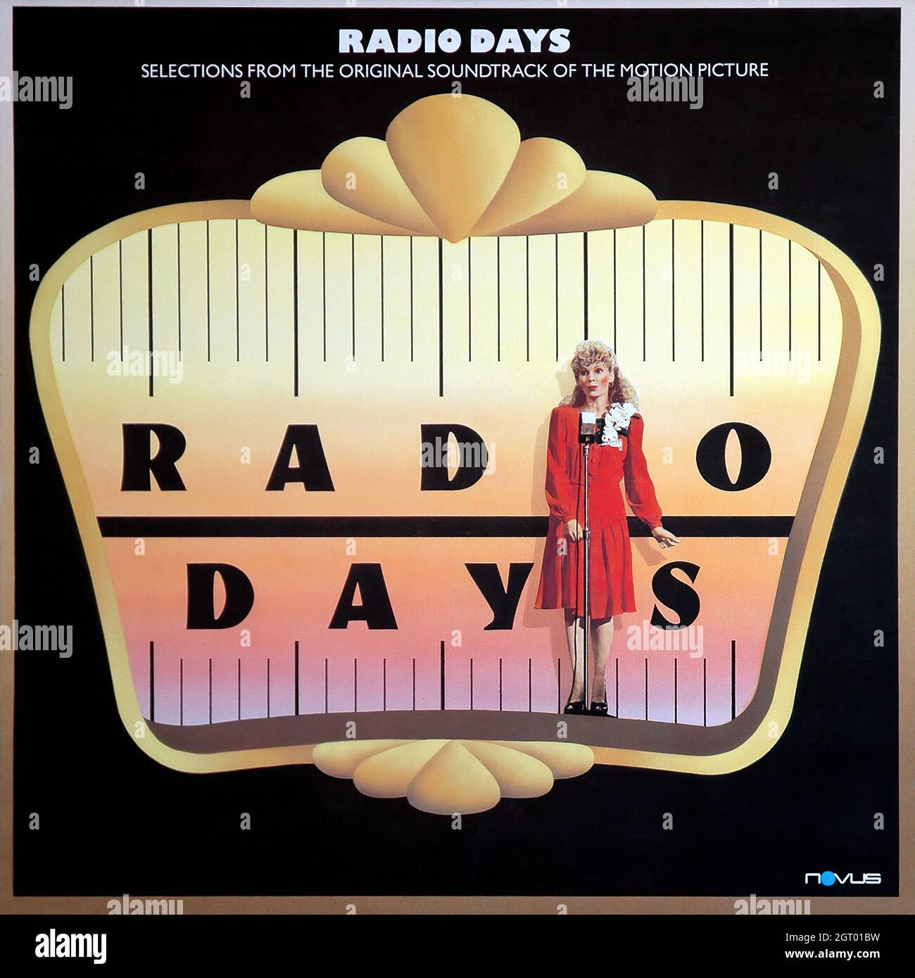 Radio Days - Movie Soundtrack 1987  - Vintage Vinyl 33 rpm record Stock Photo