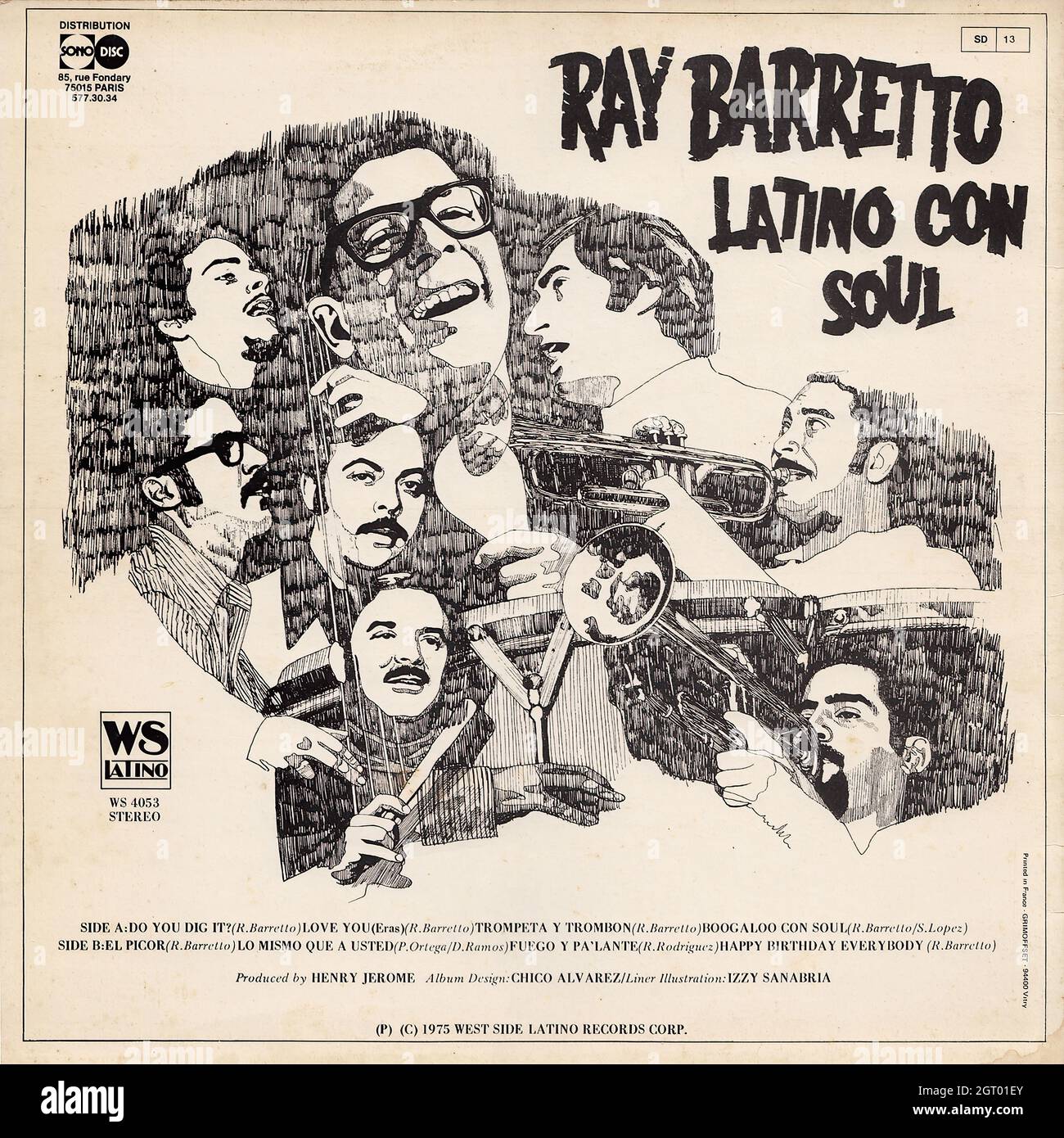 Ray Barretto - Latino con Soul - Vintage Vinyl Record Cover Stock Photo -  Alamy