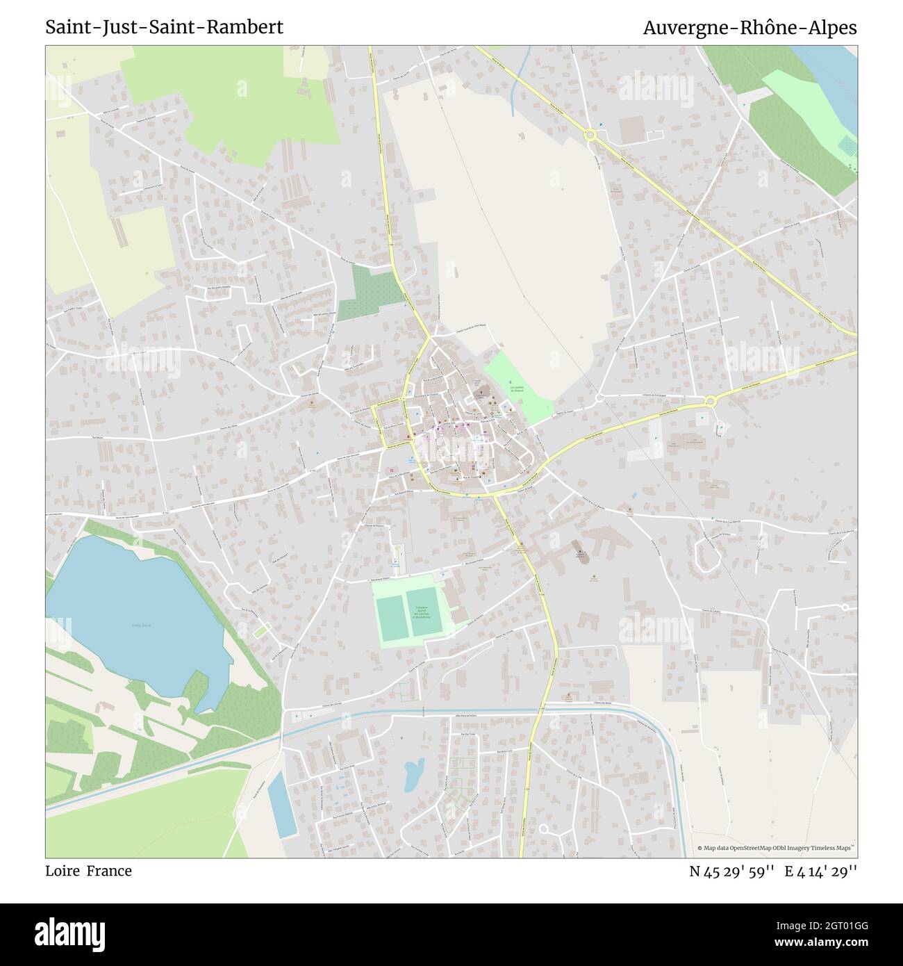 Saint Just France Map Saint-Rambert, Loire, France, Auvergne-Rhône-Alpes, N 45 30' 1'', E 4 14'  30'', Map, Timeless Map Published In 2021. Travelers, Explorers And  Adventurers Like Florence Nightingale, David Livingstone, Ernest  Shackleton, Lewis And Clark