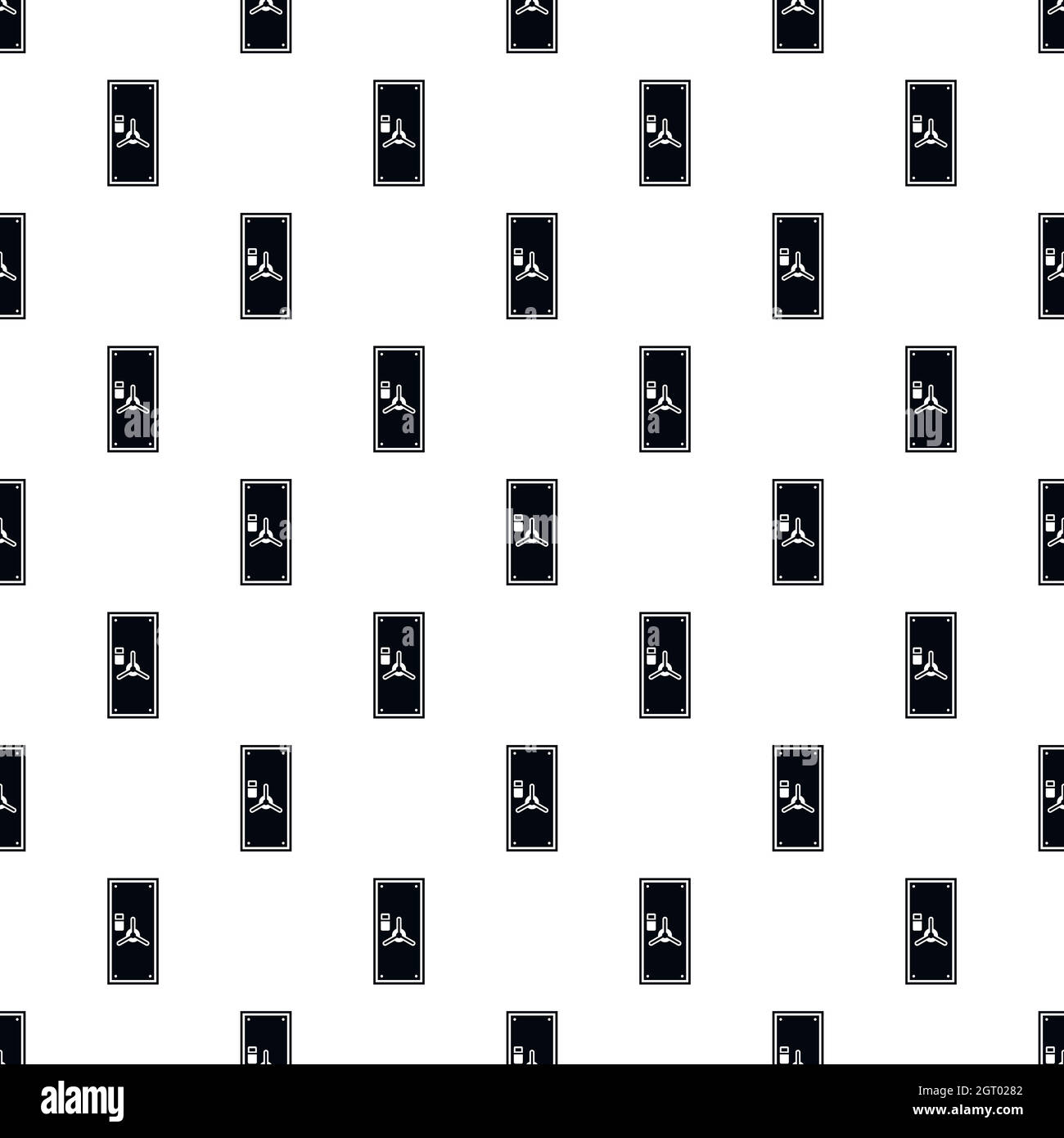Safe door pattern, simple style Stock Vector