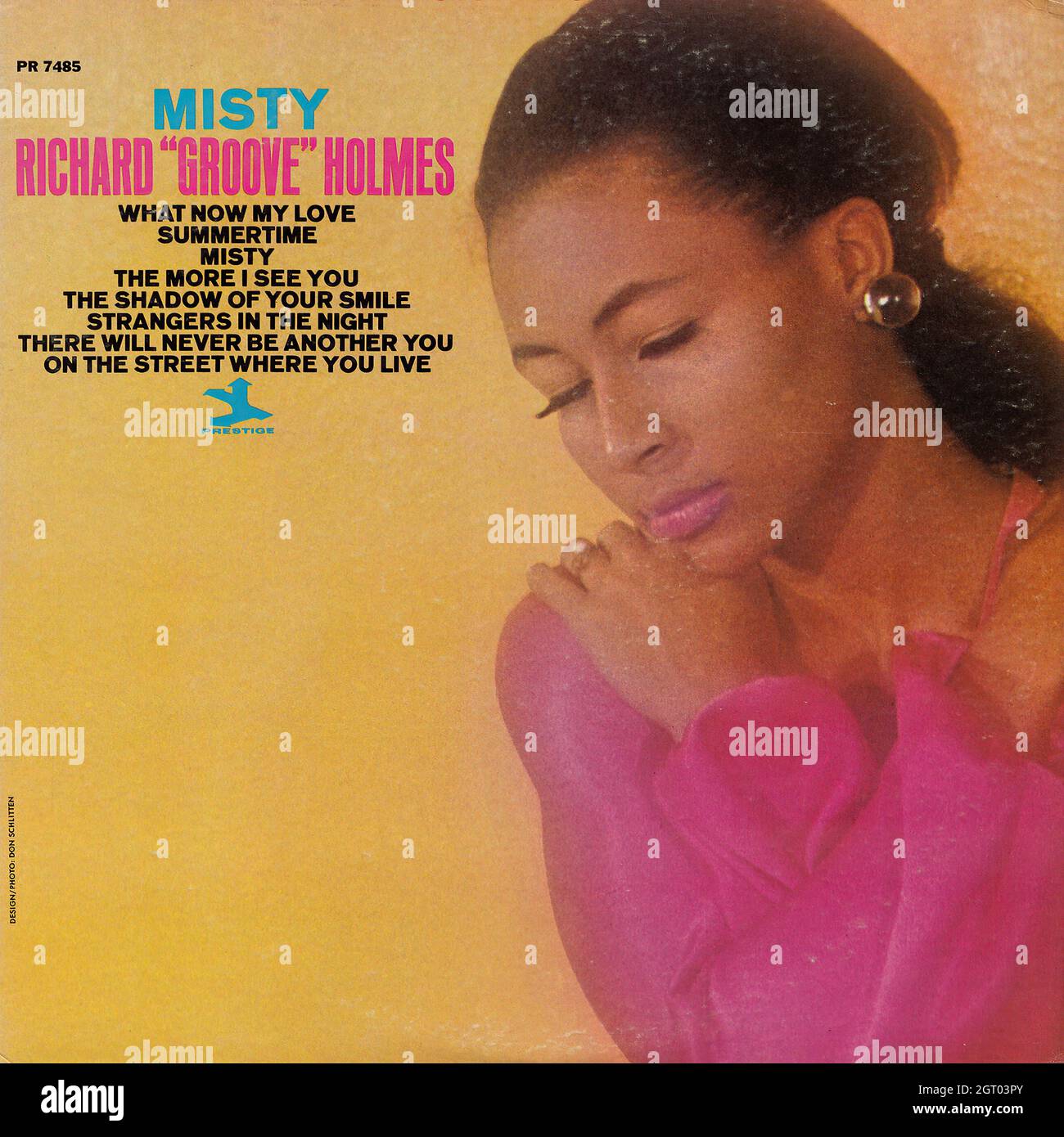 Richard ''Groove'' Holmes - Misty - Vintage Vinyl Record Cover Stock Photo