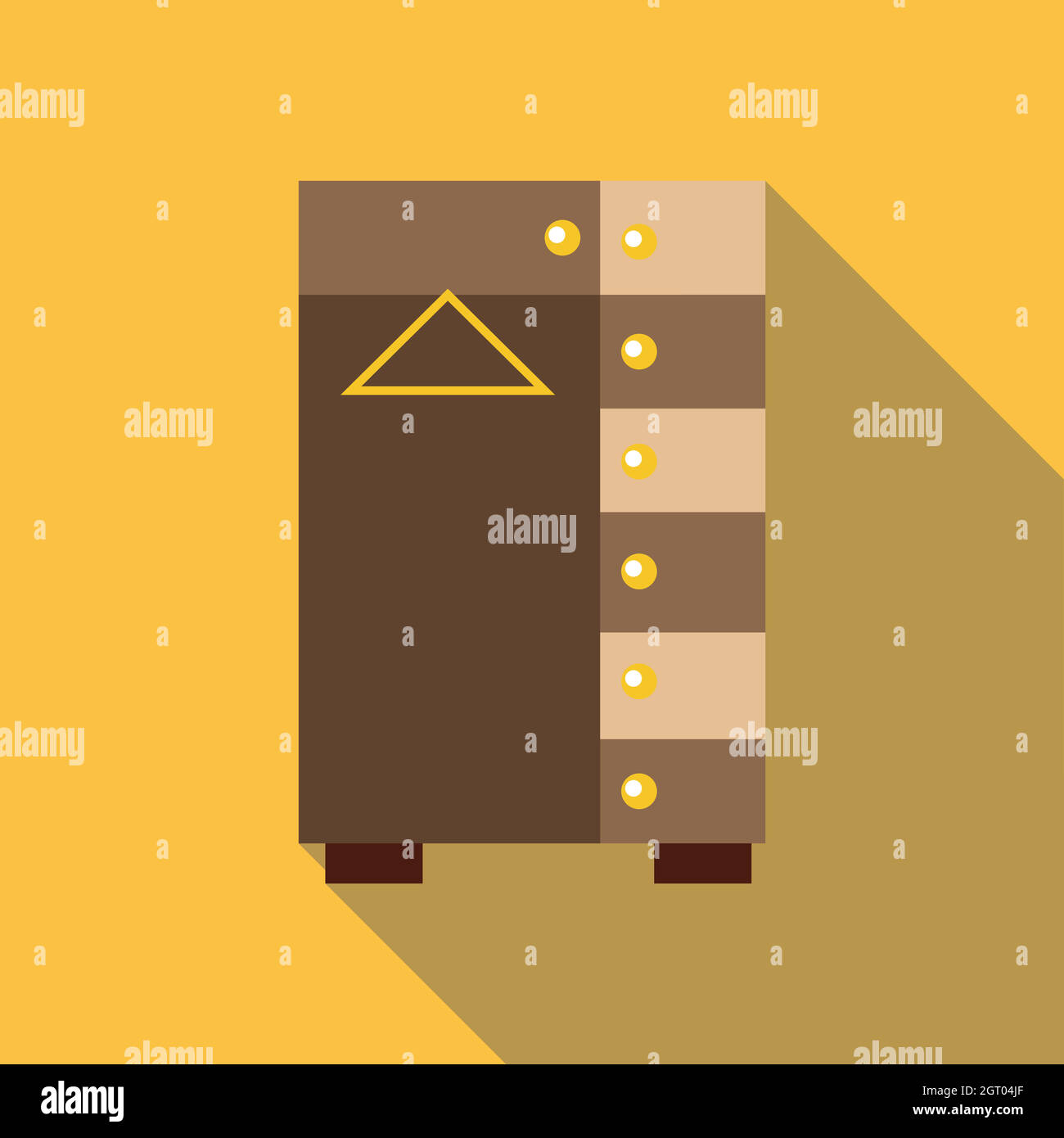 Wardrobe icon, flat style Stock Vector Image & Art - Alamy