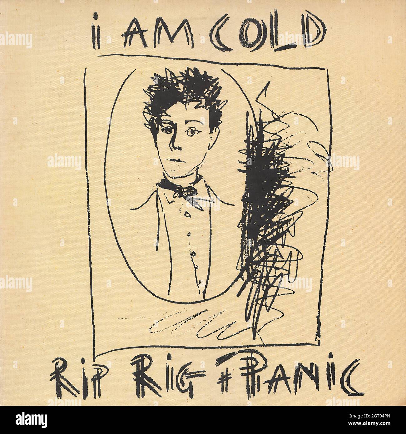 Rip Rig + Panic - I am cold - Vintage Vinyl Record Cover Stock Photo