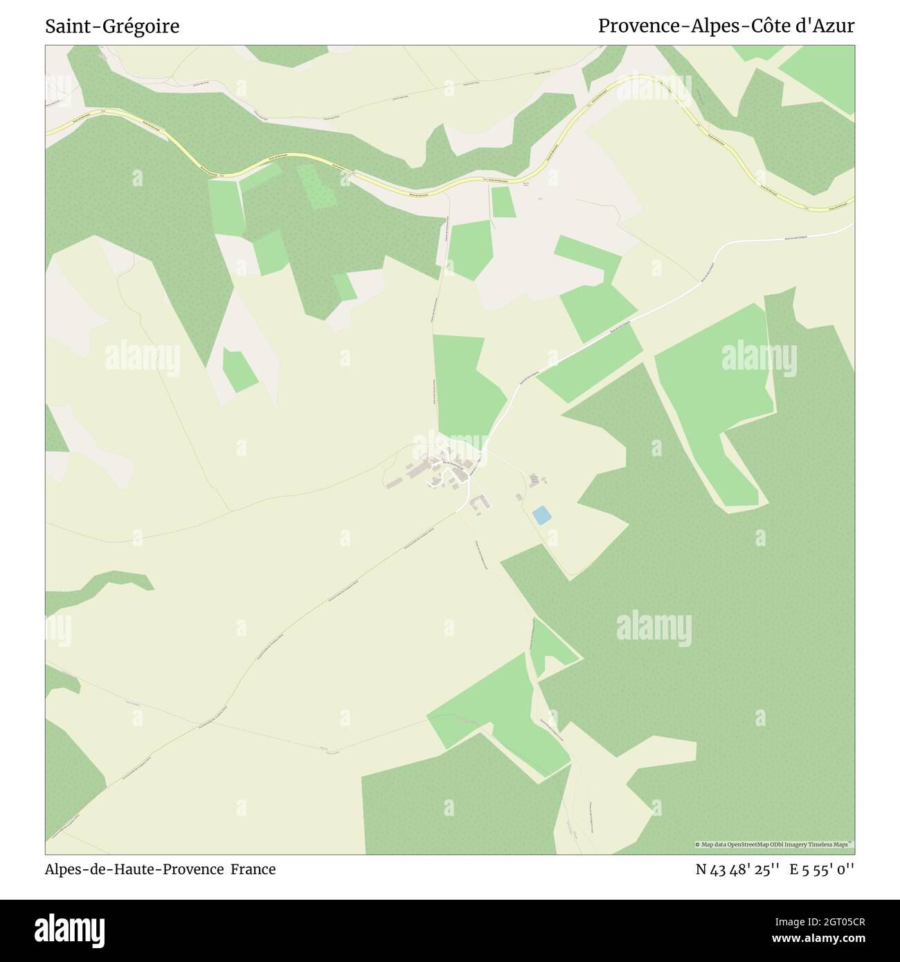 Alpes De Haute Provence Map Saint-Grégoire, Alpes-De-Haute-Provence, France, Provence-Alpes-Côte  D'azur, N 43 48' 25'', E 5 55' 0'', Map, Timeless Map Published In 2021.  Travelers, Explorers And Adventurers Like Florence Nightingale, David  Livingstone, Ernest Shackleton, Lewis And