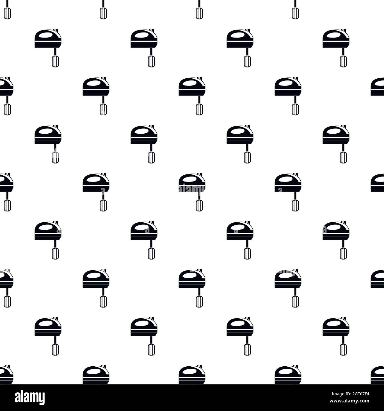 Kitchen mixer pattern, simple style Stock Vector