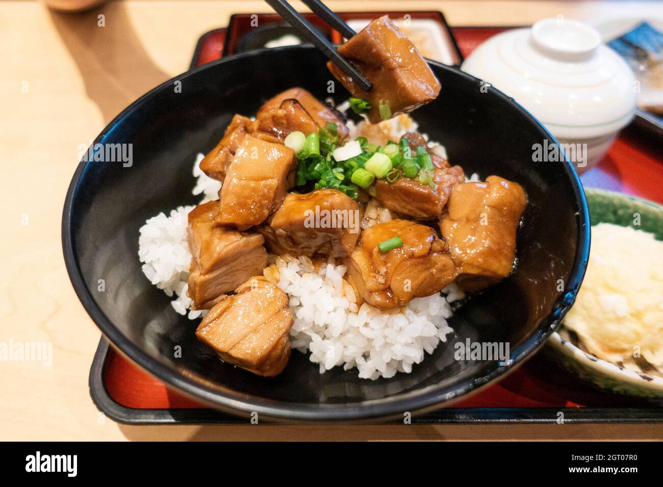 High Angle View Of Food In Bowl Stock Photo