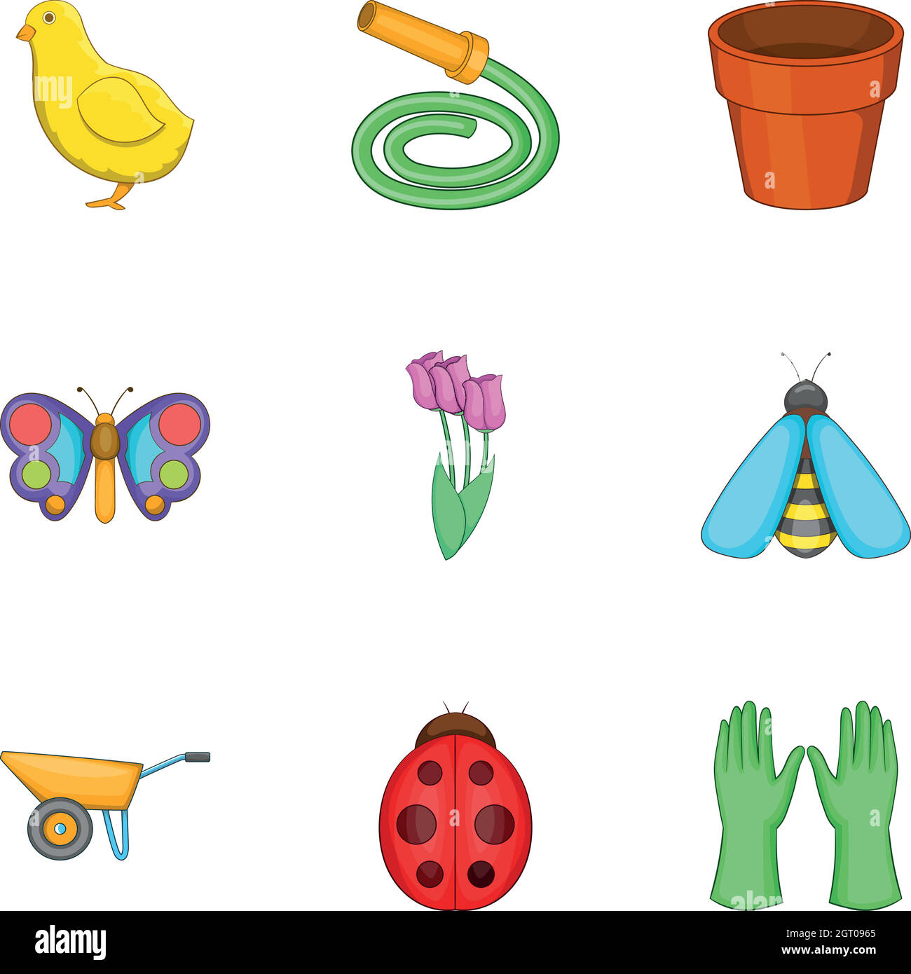 Farm icons set, cartoon style Stock Vector Image & Art - Alamy