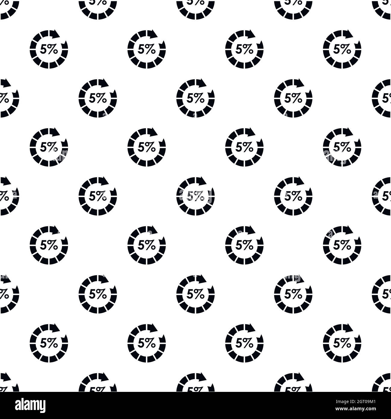 Web preloader, 5 percent pattern, simple style Stock Vector