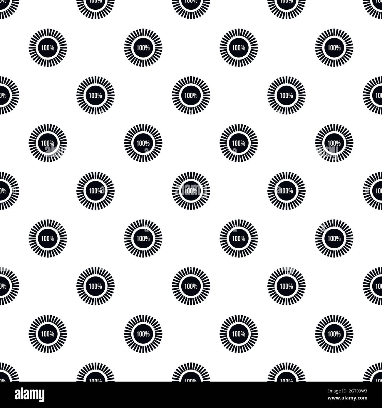 Loading circle,100 percent pattern, simple style Stock Vector Image ...