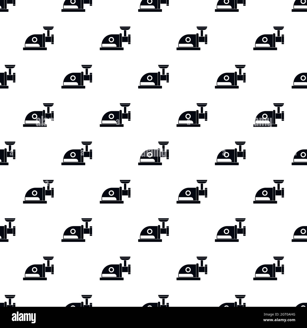 Electric meat grinder pattern, simple style Stock Vector