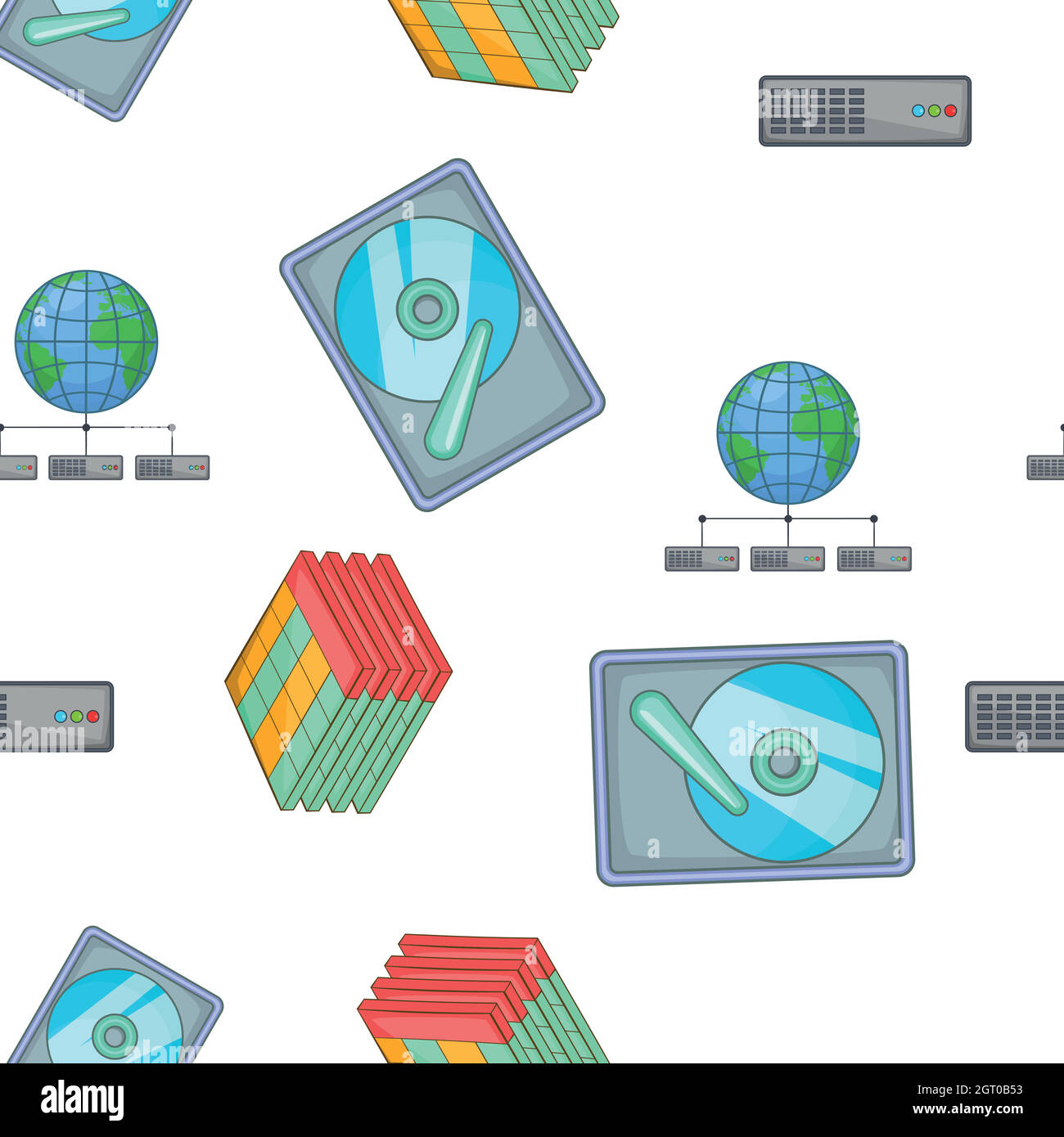 Computer repair pattern, cartoon style Stock Vector Image & Art - Alamy