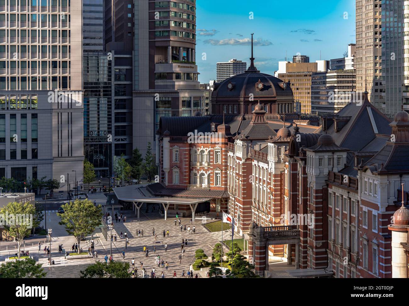 High Angle View Of The Marunouchi Side Of Tokyo Railway Station In The Chiyoda City Tokyo Japan Stock Photo Alamy