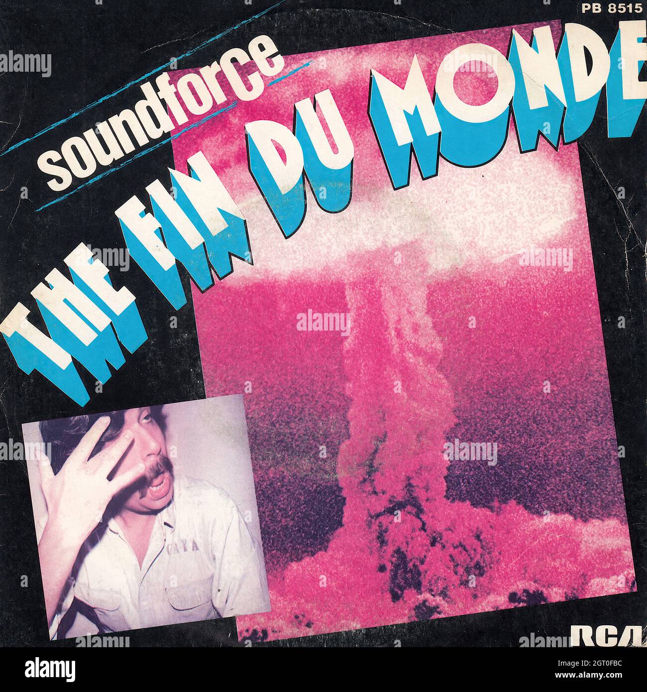 Soundforce - The fin du monde - Viva la dolce vita 45rpm - Vintage Vinyl Record Cover Stock Photo