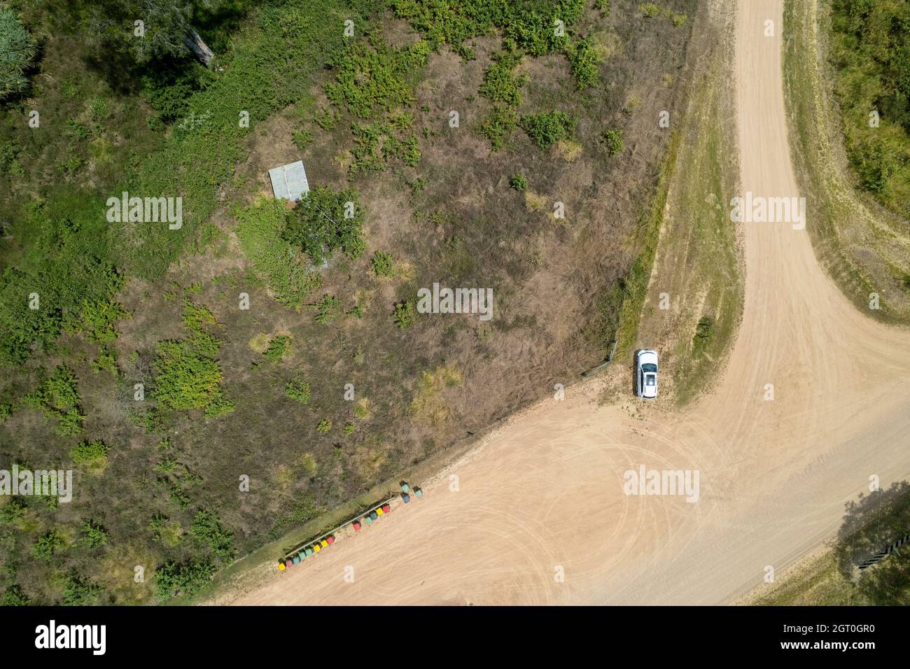 Bins beside a road australia hi-res stock photography and images - Alamy