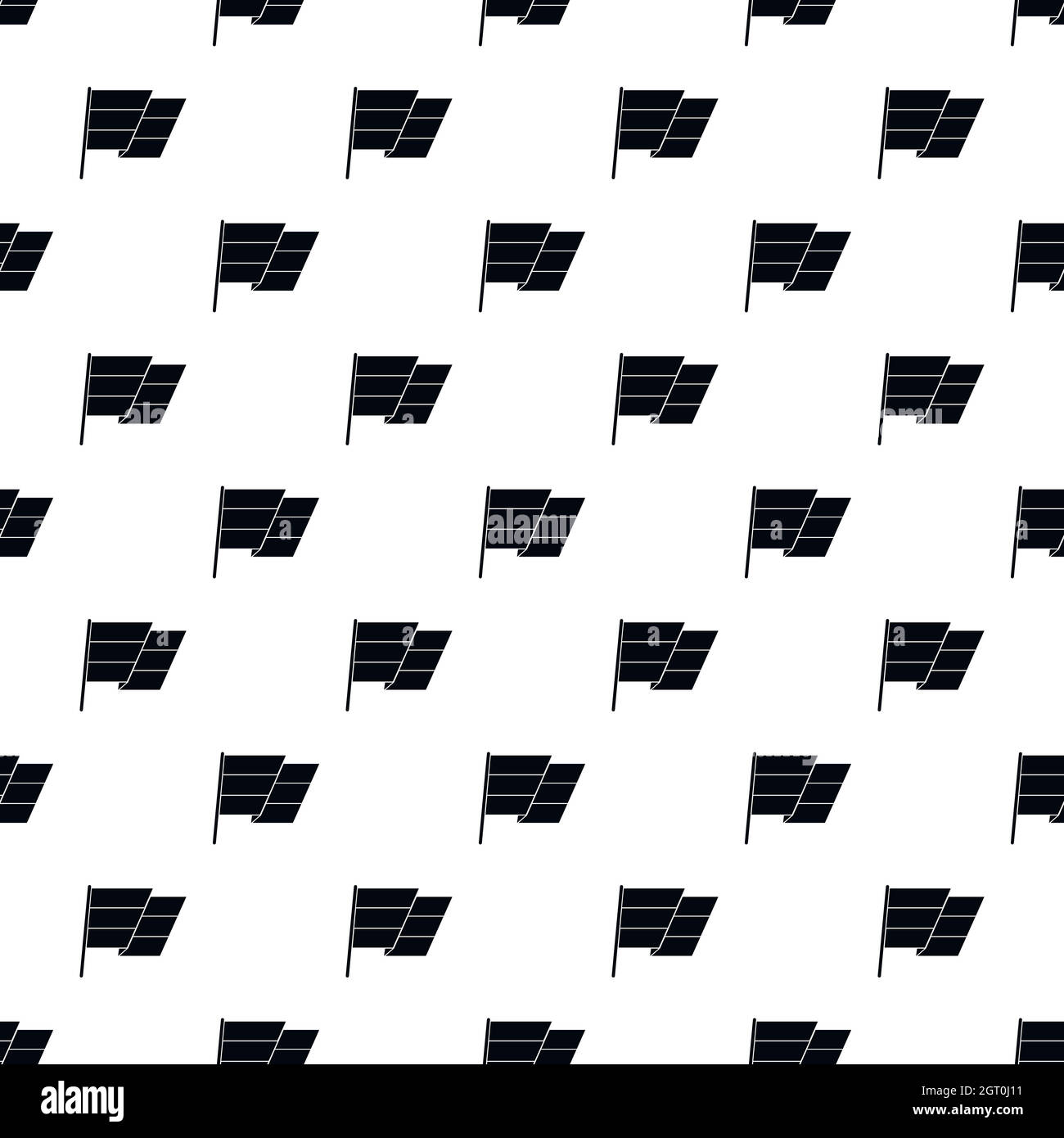 Flag on flagpole pattern, simple style Stock Vector Image & Art Alamy