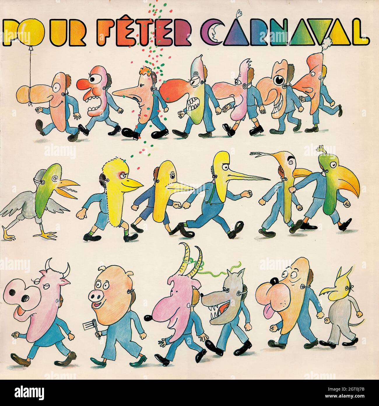 Studio Ganaro (Roger Roger \u0026 Nino Nardini) - Pour fêter carnaval - Vintage  Vinyl Record Cover Stock Photo - Alamy, image size:1300x1390