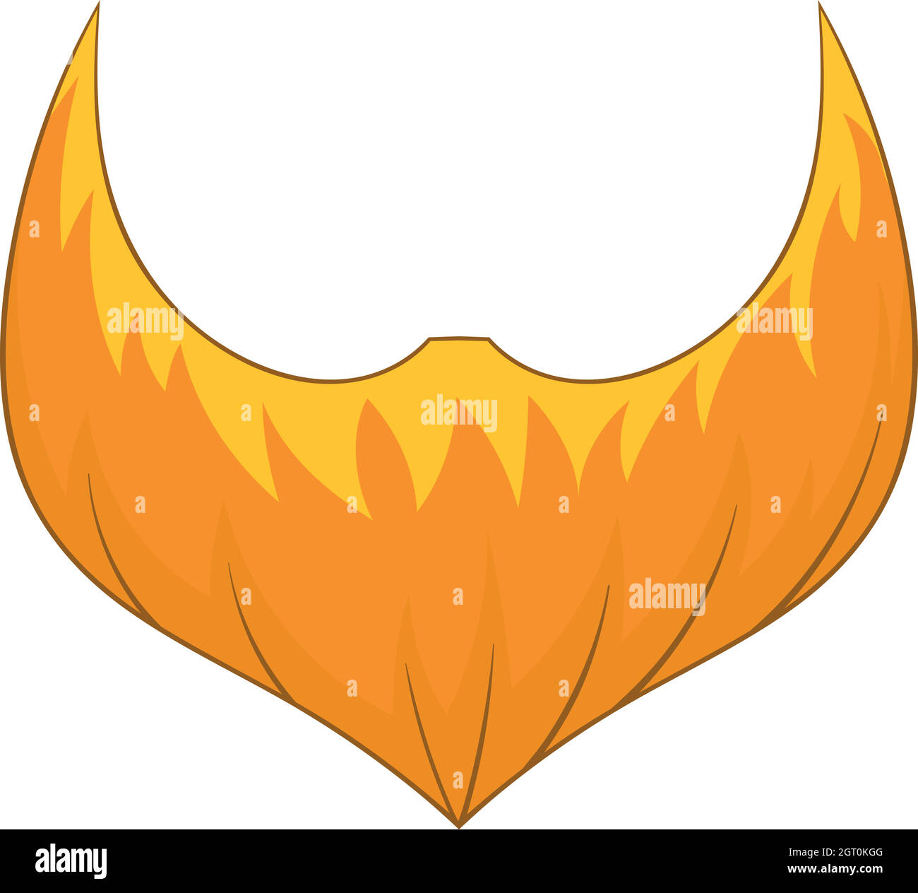 Orange beard icon cartoon style hires stock photography and images Alamy