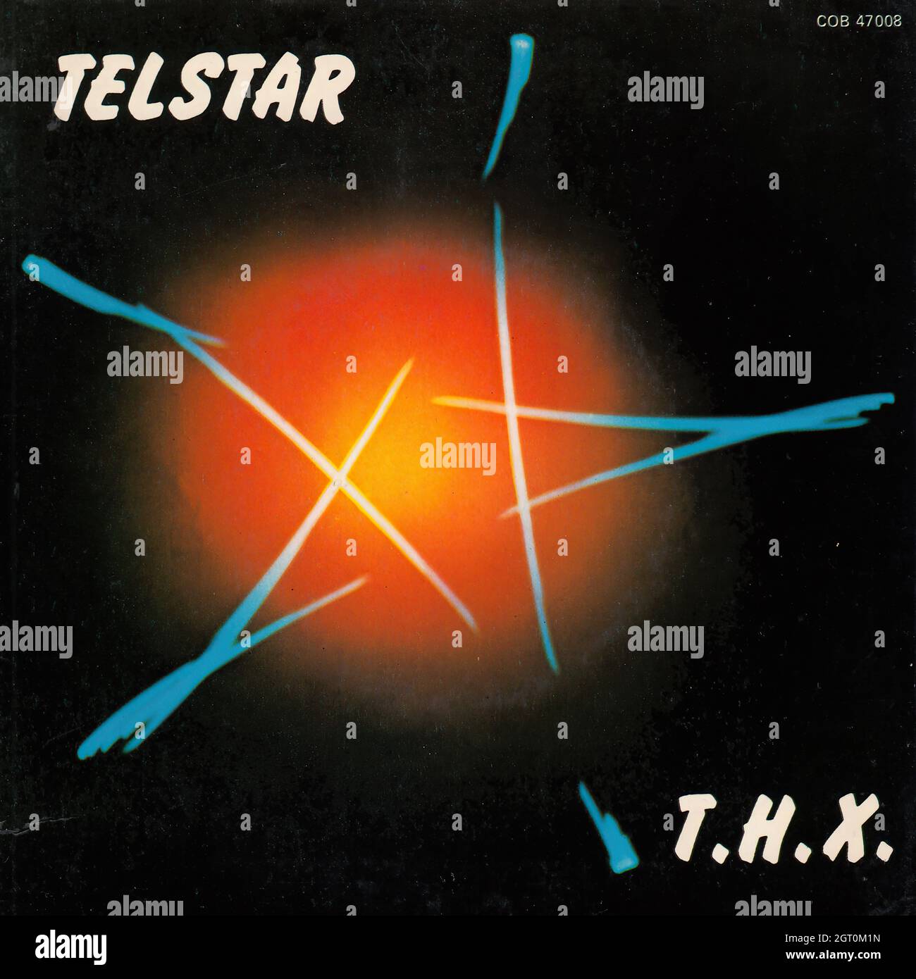T.H.X. - Telstar - Rhizosphere suite 45rpm - Vintage Vinyl Record Cover Stock Photo