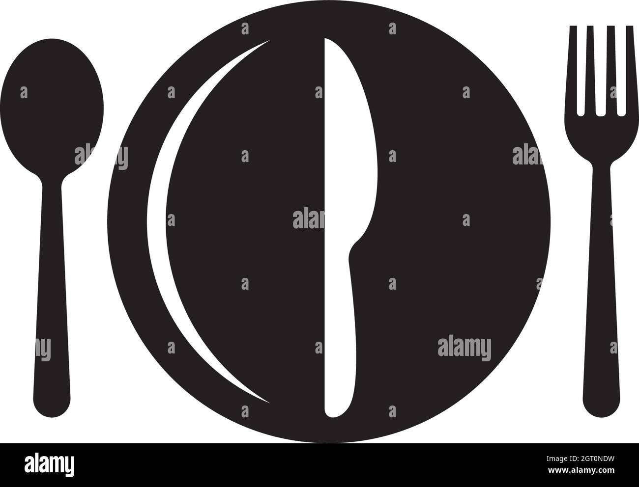 fork and spoon icon vector template Stock Vector Image & Art - Alamy
