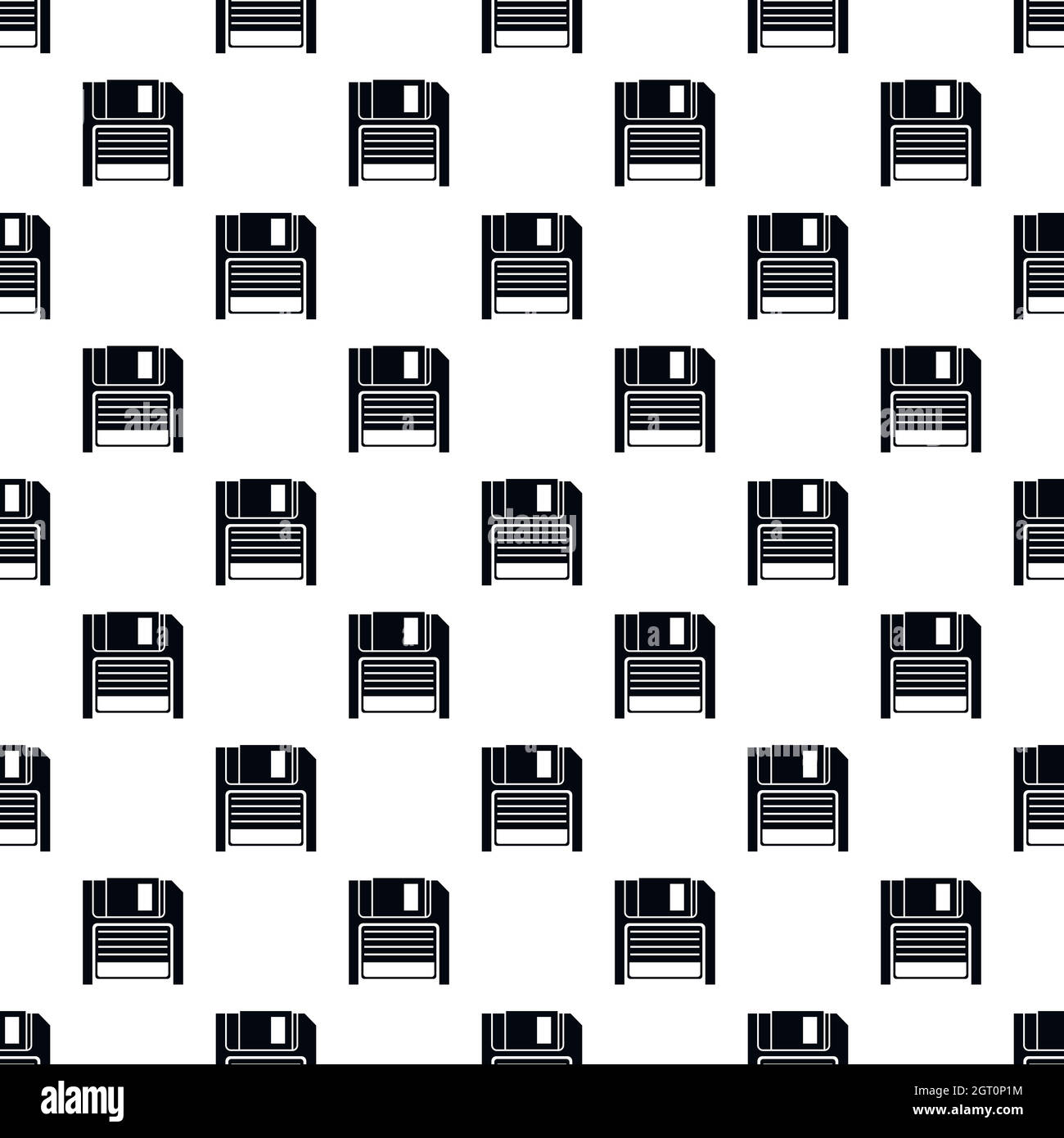 Diskette pattern, simple style Stock Vector