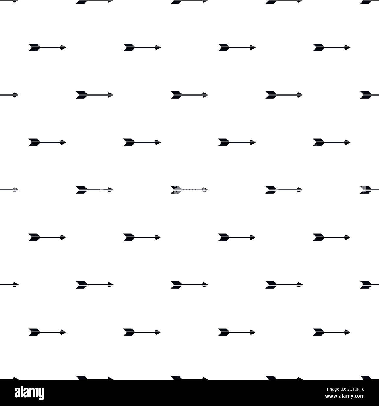 Bow arrow pattern, simple style Stock Vector