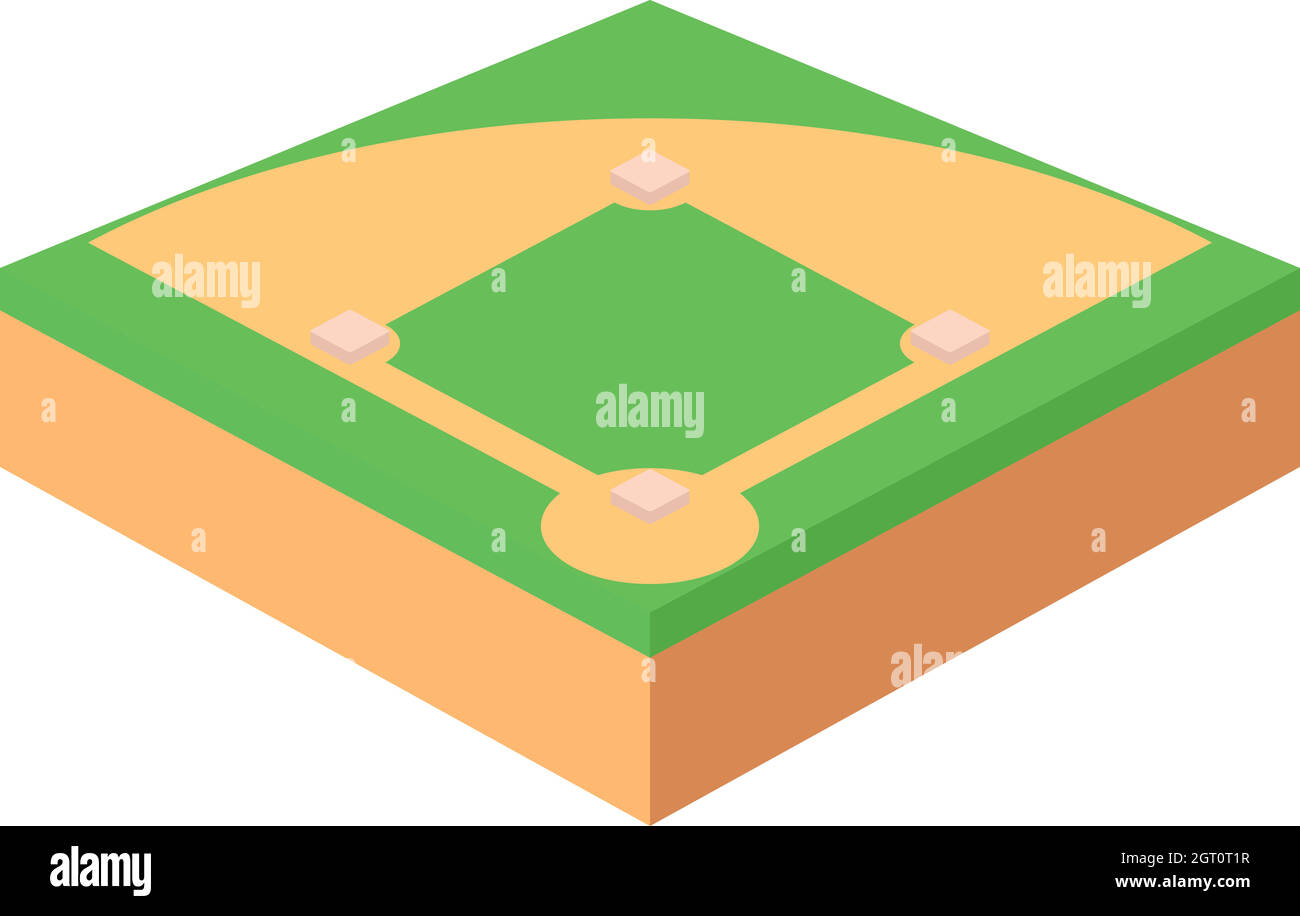 Baseball field icon, cartoon style Stock Vector Image & Art Alamy