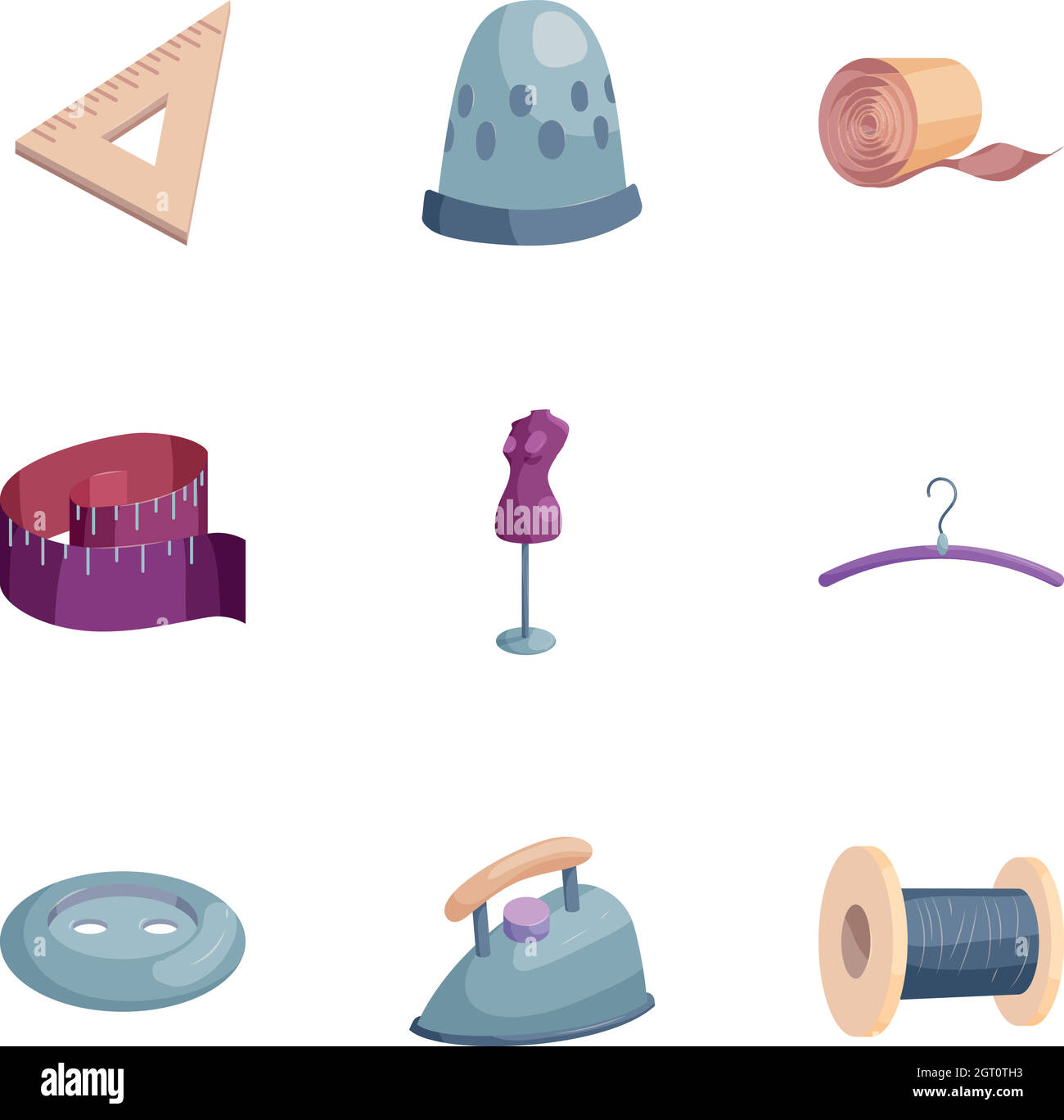 Atelie icons set, cartoon style Stock Vector Image & Art - Alamy