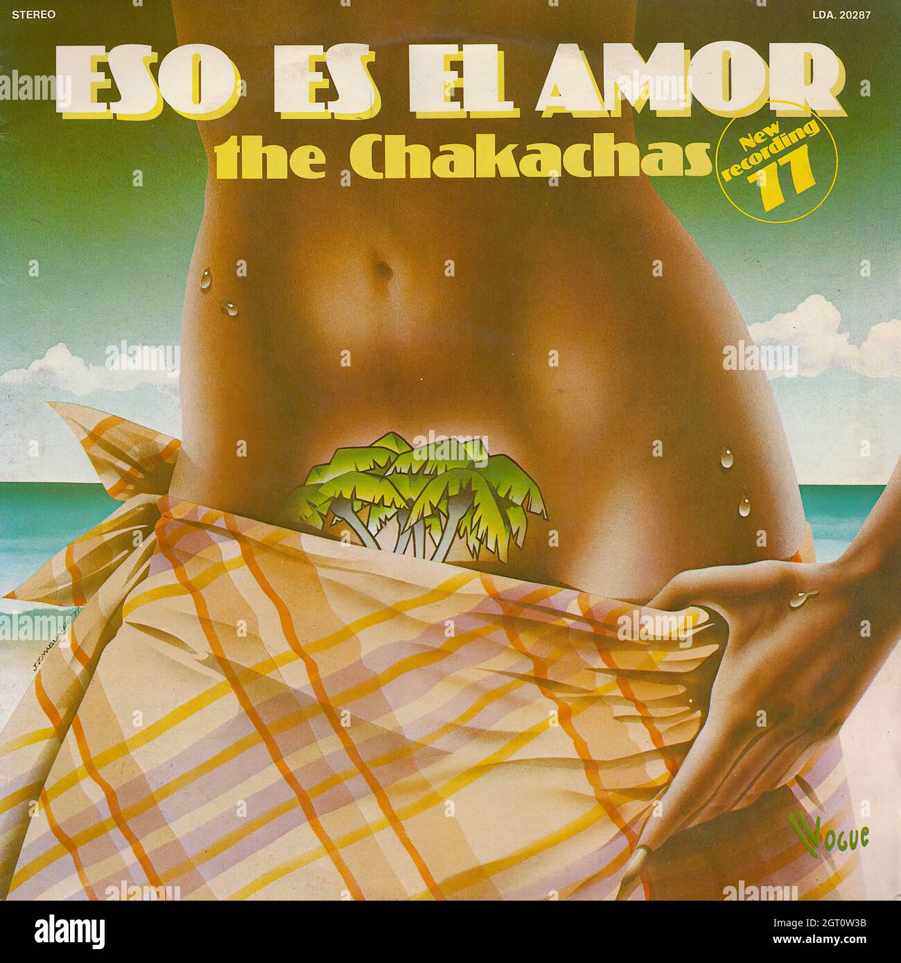 The Chakachas - Eso es el amor (New recording 77) - Vintage Vinyl Record Cover Stock Photo
