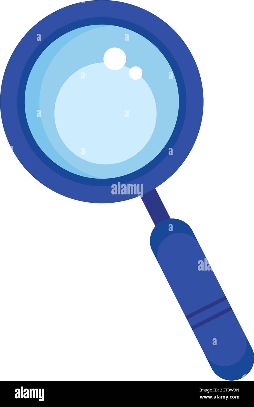 blue magnifying glass Stock Vector Image & Art - Alamy