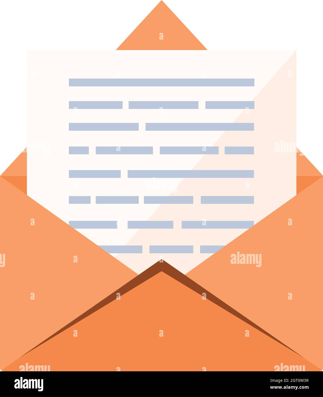 envelope mail open Stock Vector Image & Art - Alamy