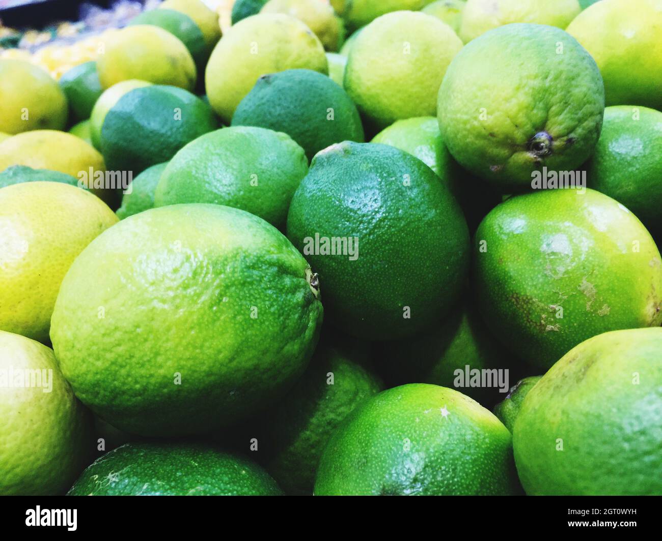 Full Frame Shot Of Fresh Fruits For Sale . Stock Photo