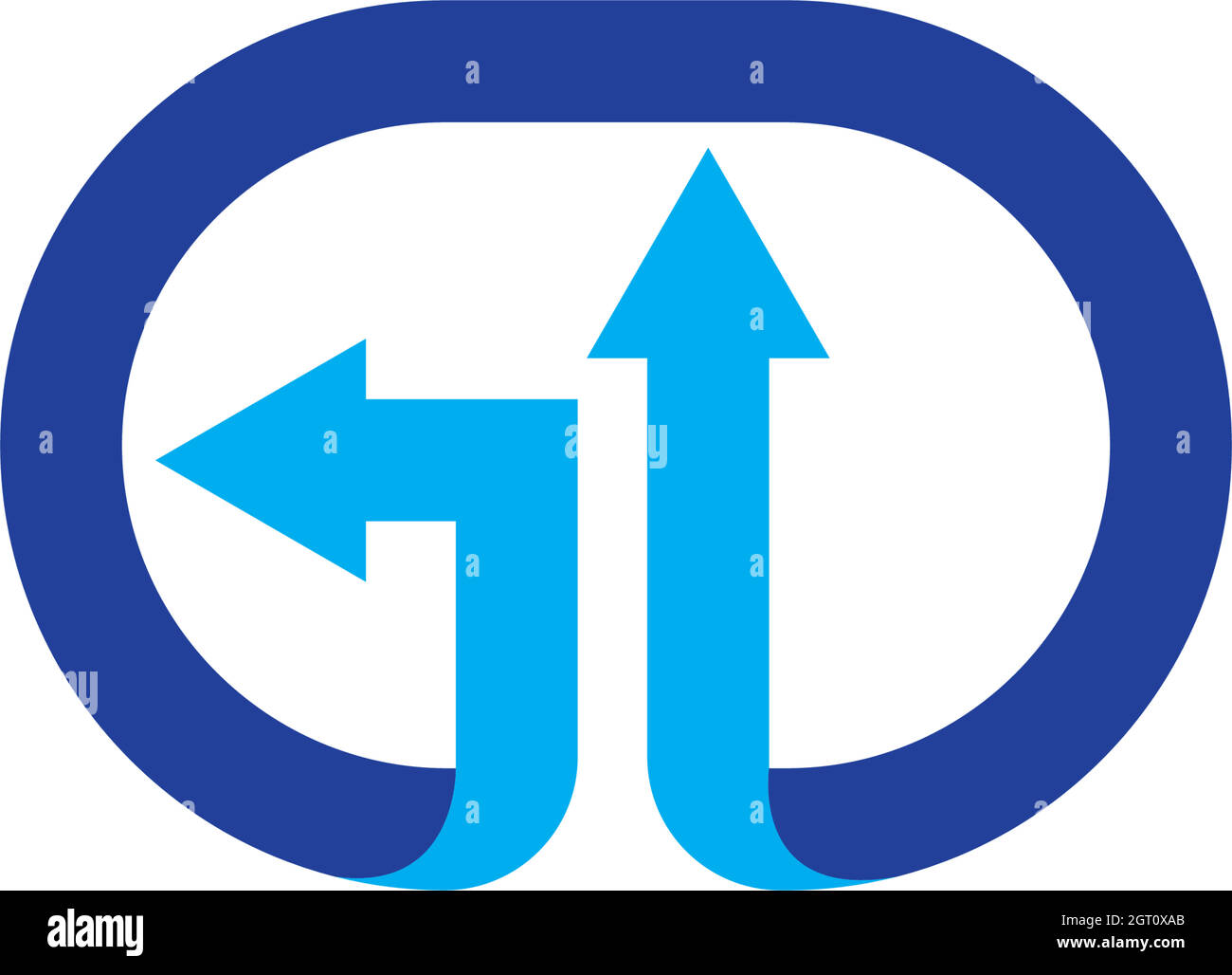 gd letter vecto ricon logo design Stock Vector