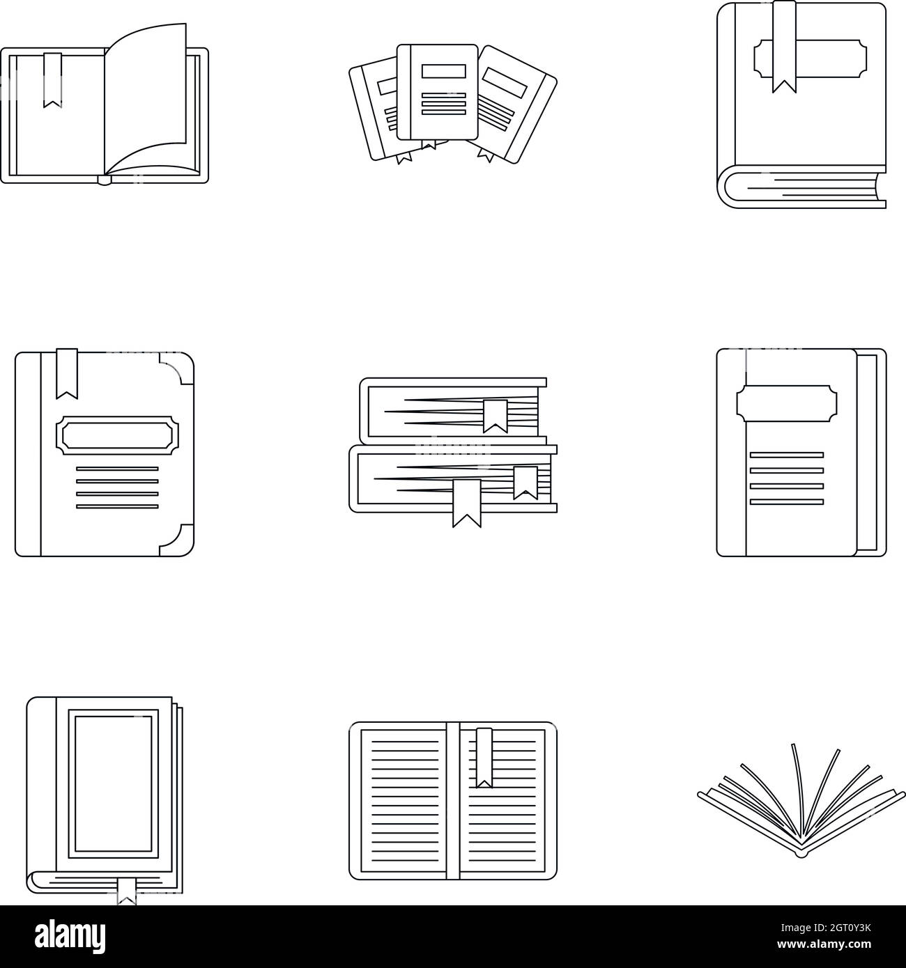 Thin and thick Stock Vector Images Alamy