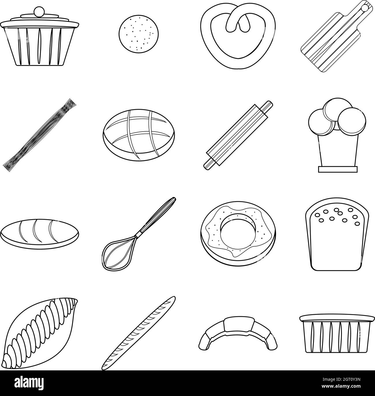 Bakery products bread Stock Vector Images Alamy
