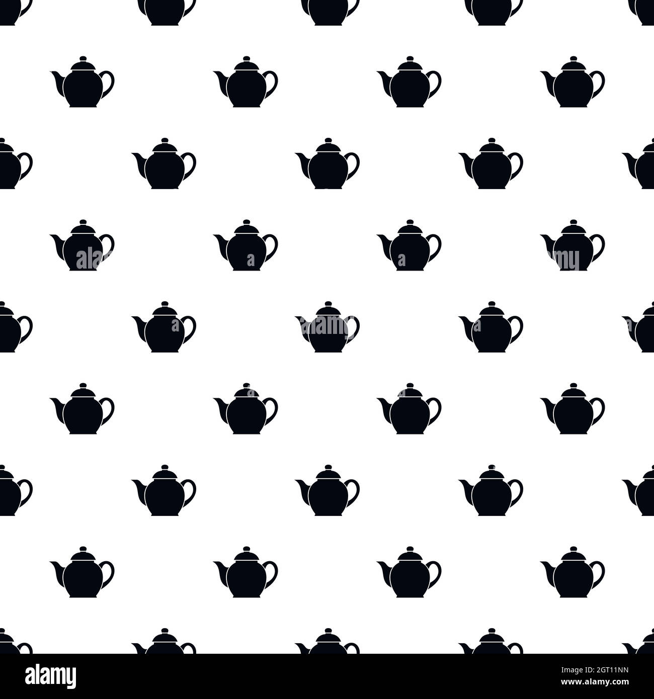 Kettle pattern, simple style Stock Vector